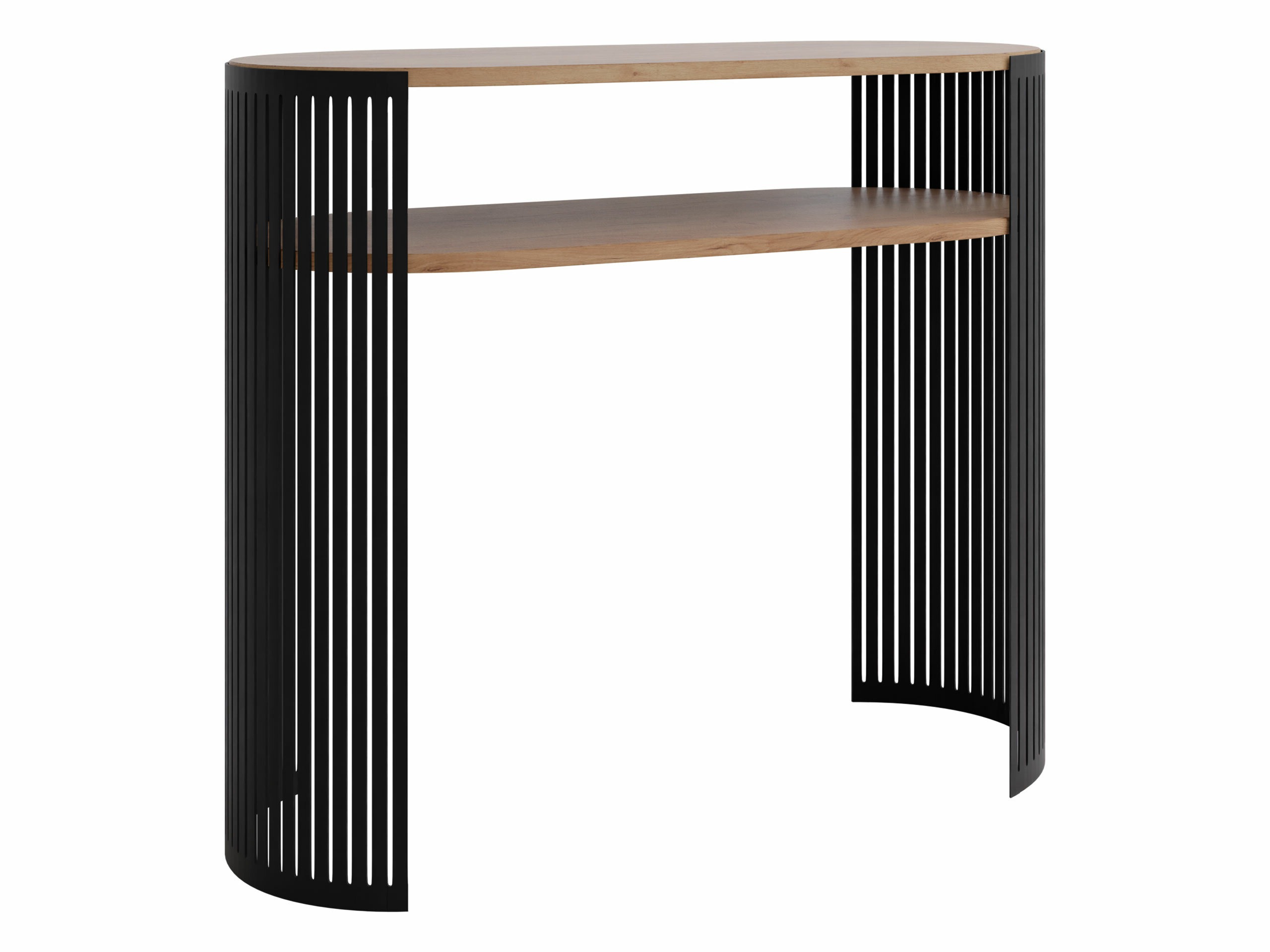 Konsolė Civer (Juoda + Craft auksinis ąžuolas)