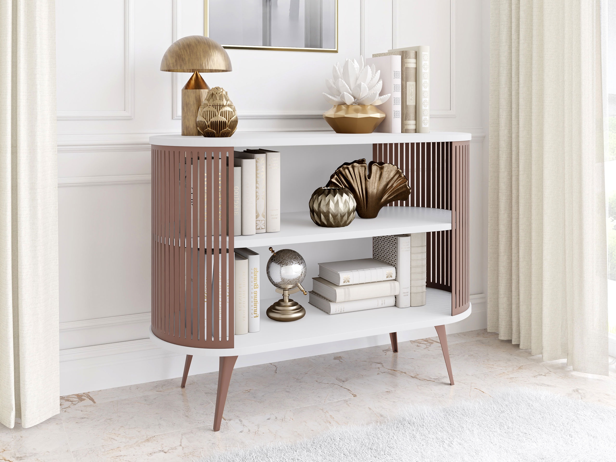 Lentyna Oswego 148 (Rožinė + Balta)