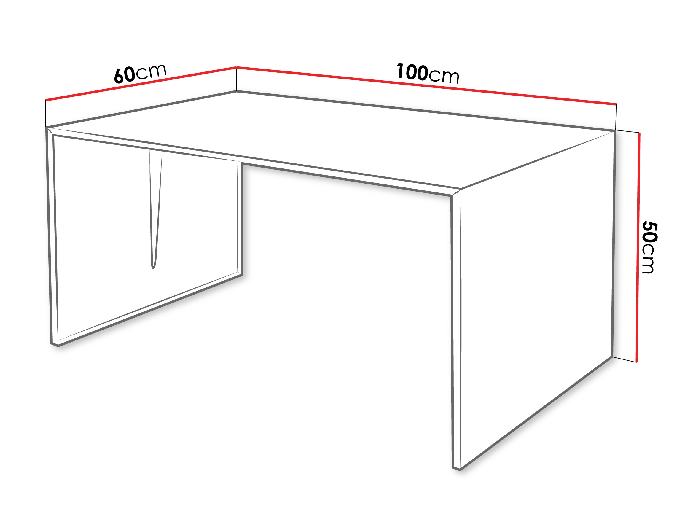 Žurnalinis staliukas Oswego 146 (Juoda)