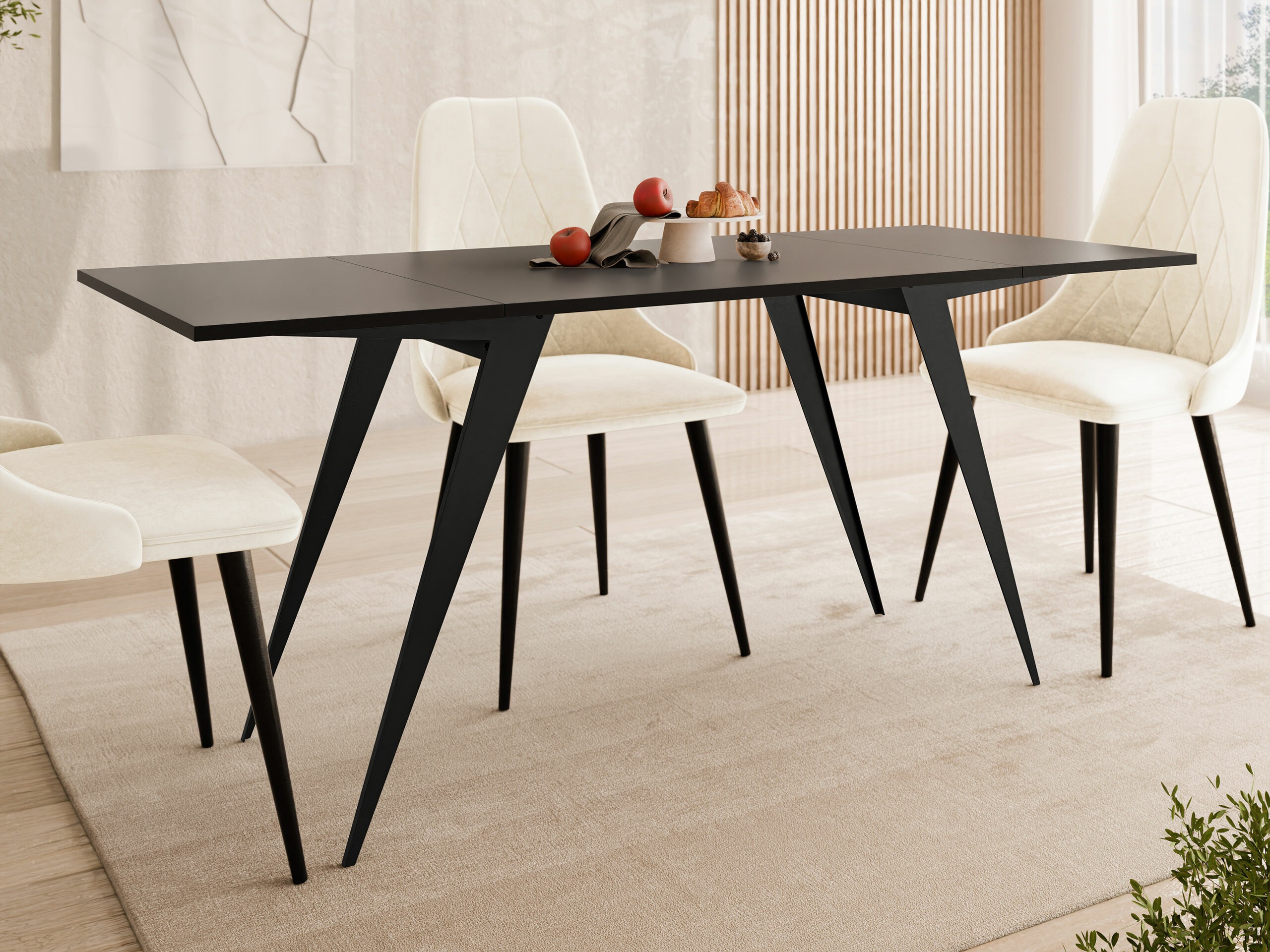 Žurnalinis staliukas transformeris Oswego 150 (Juoda)