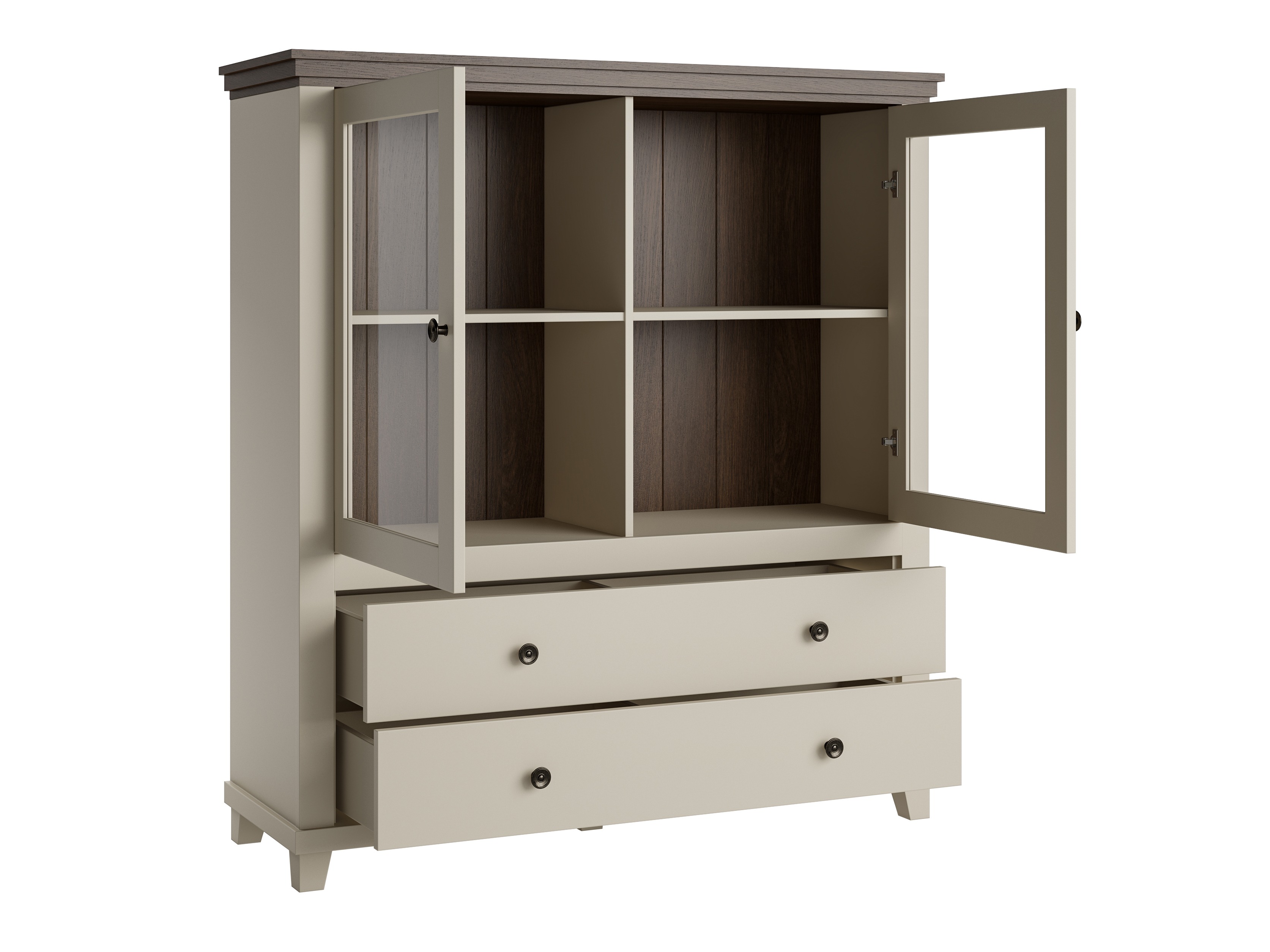 Komoda Tolnue 105 (Šviesi smėlinė + Ąžuolas)