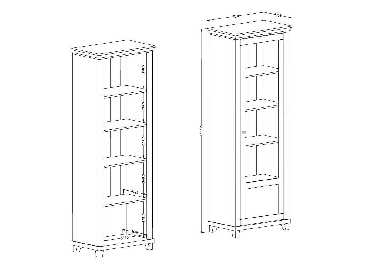 Lentyna Tolnue 101 (Tamsi žalia + Ąžuolas lefkas)