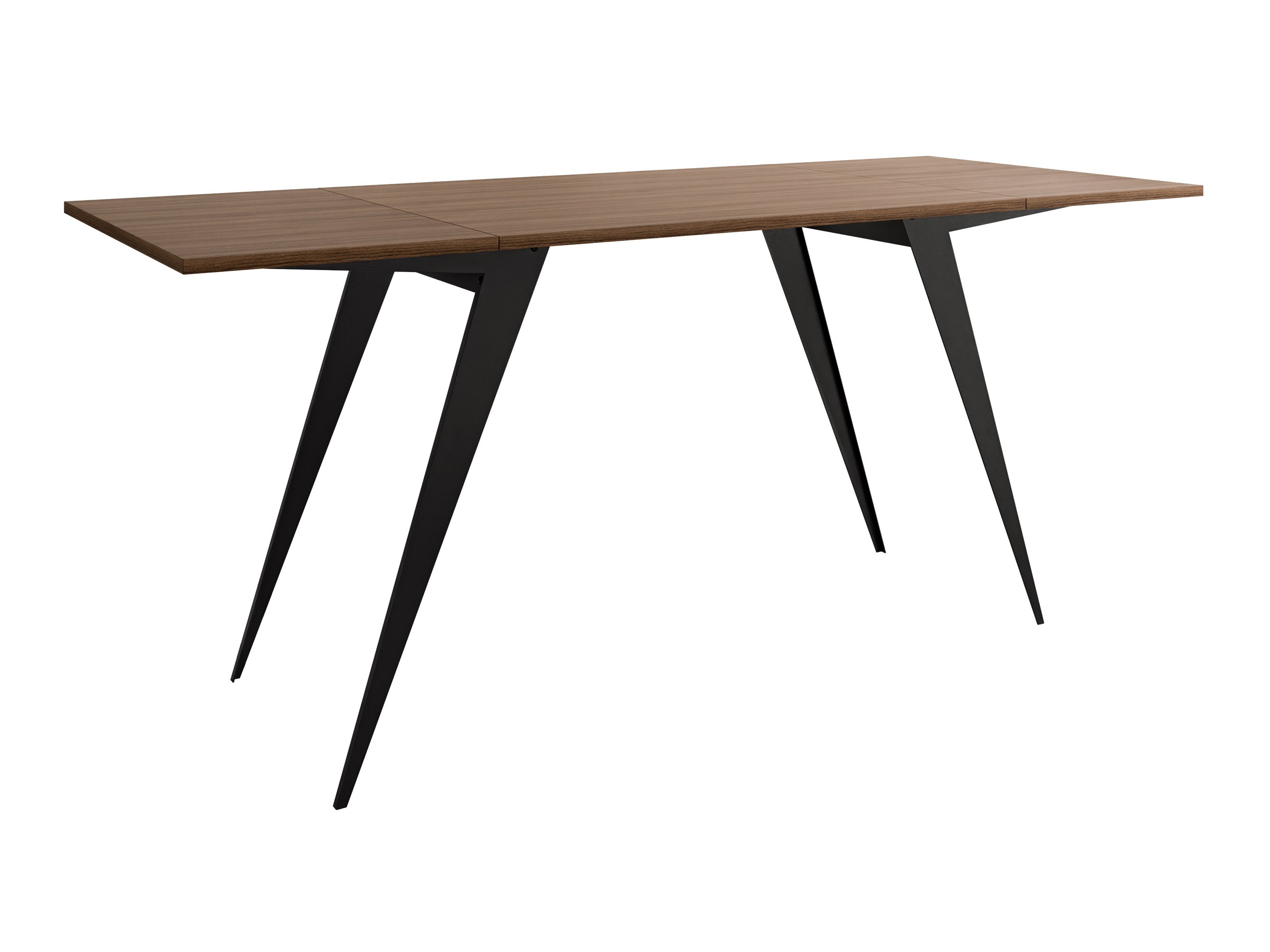 Žurnalinis staliukas transformeris Oswego 150 (Graikinis riešutas + Juoda)