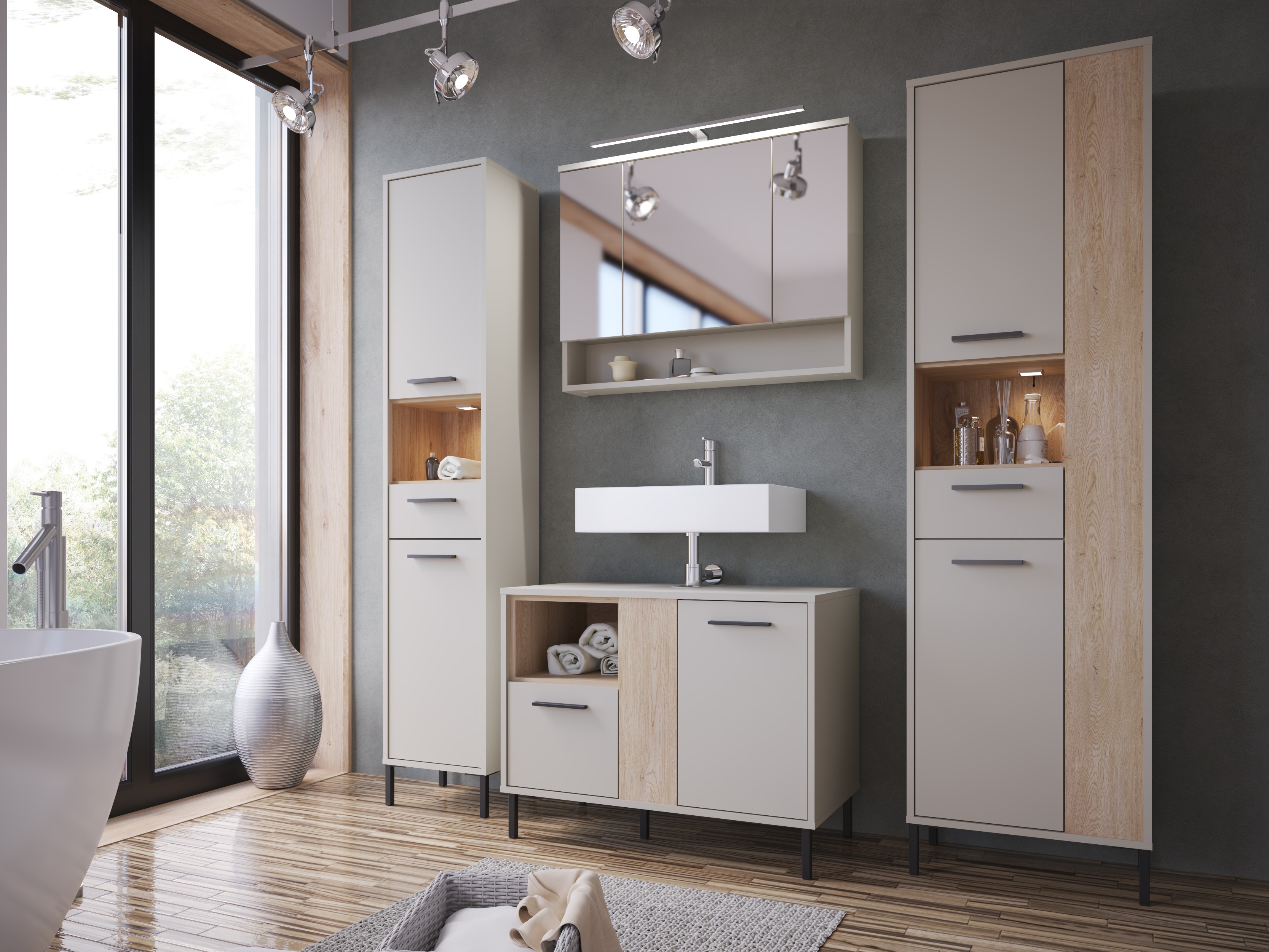 Vonios spintelė su veidrodžiu Camelbu 101