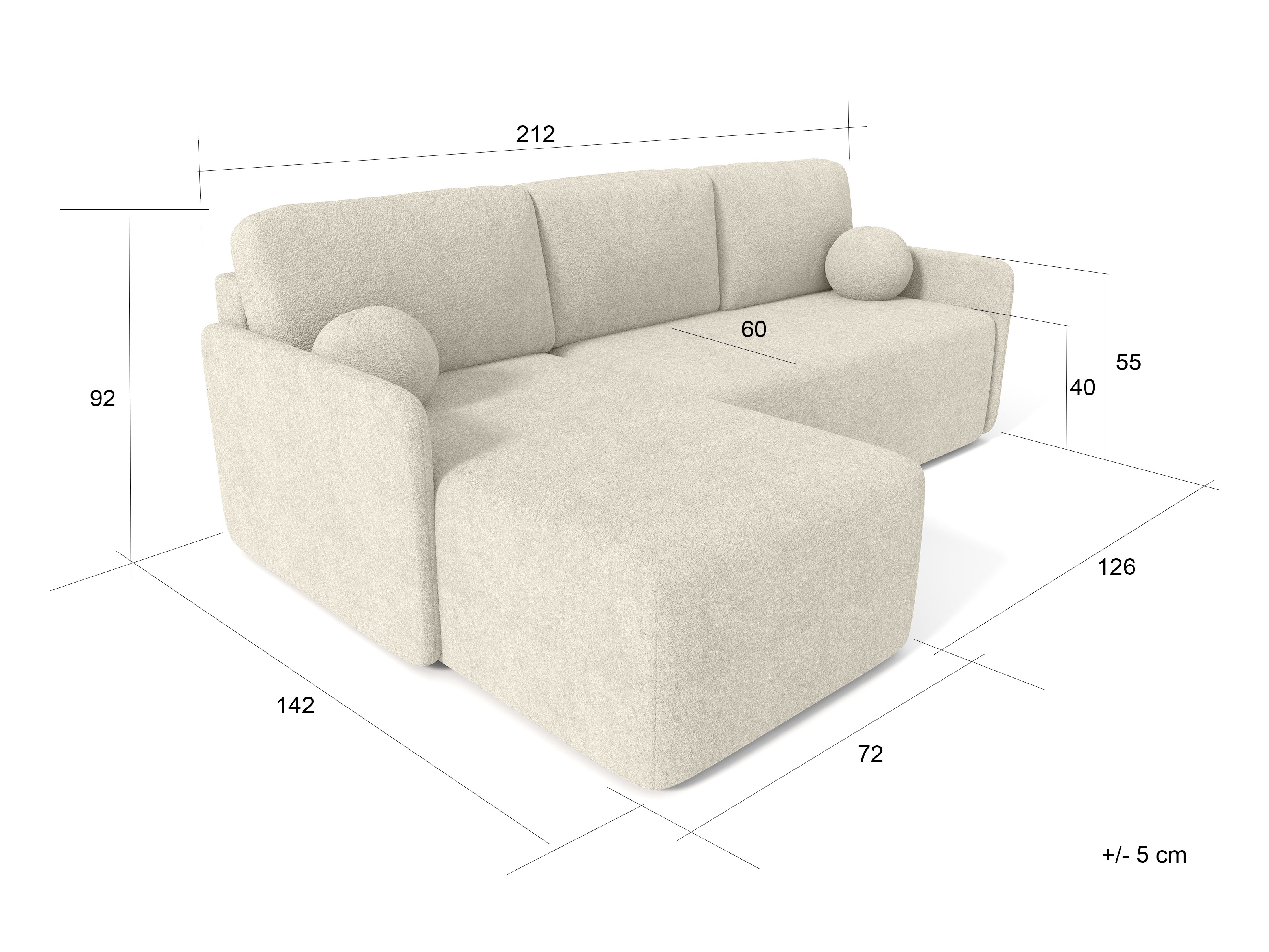 Minkštas kampas Greensboro 106
