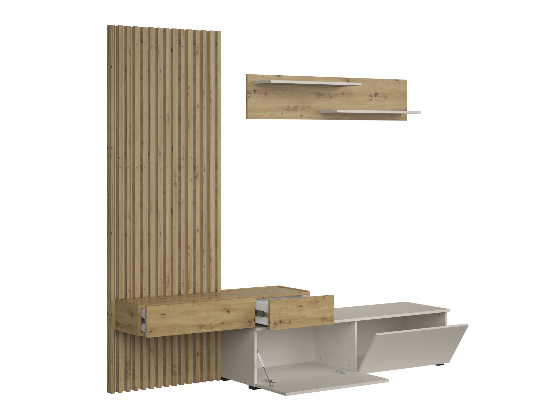 Svetainės komplektas Houston 2086 (Artisan ąžuolas + Kašmyras)