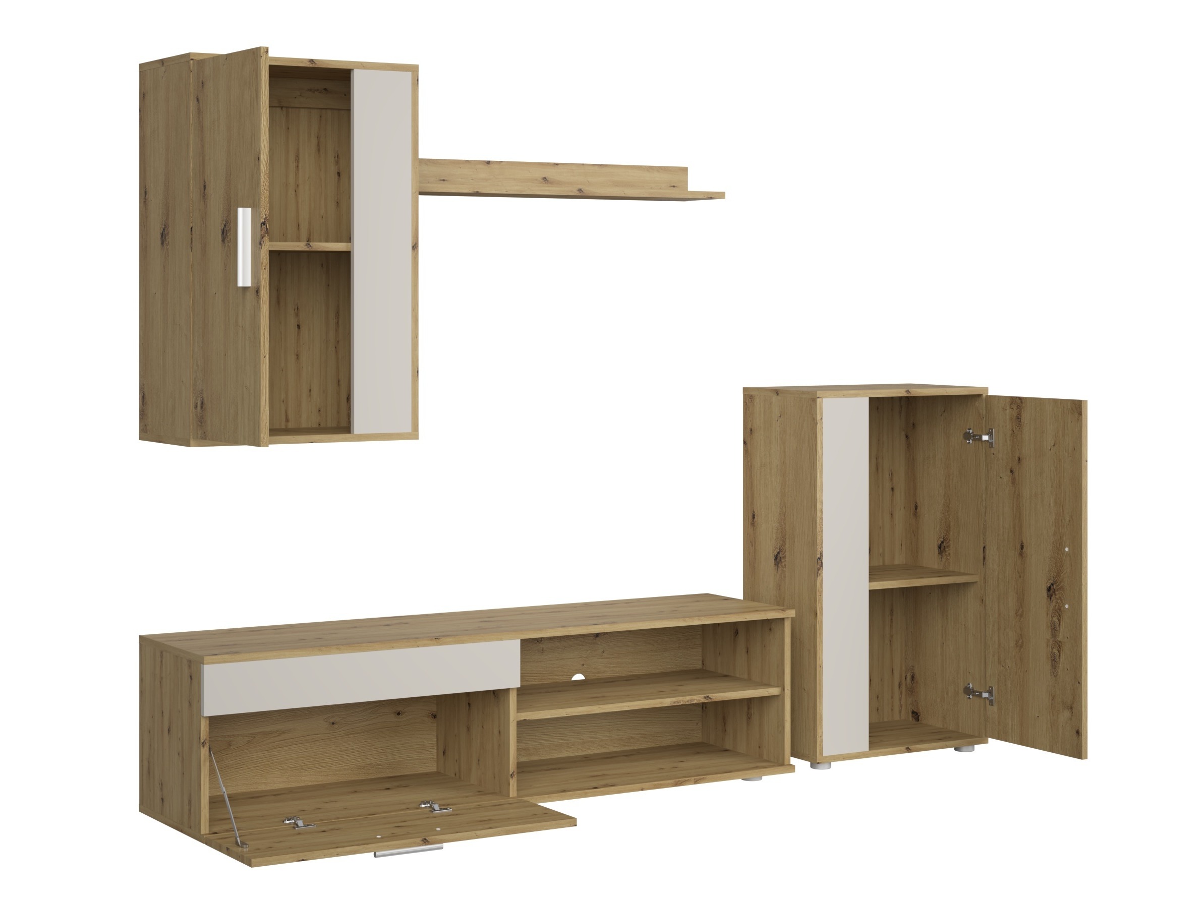 Svetainės komplektas Houston 2087 (Artisan ąžuolas + Kašmyras)