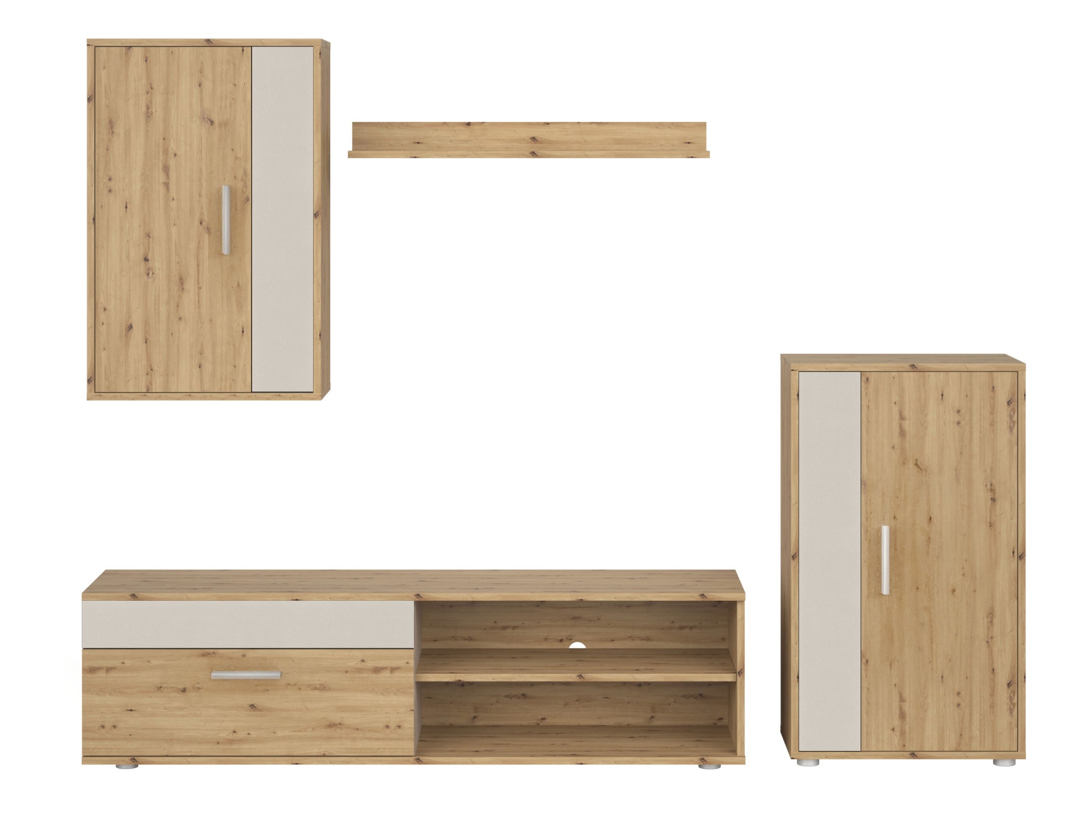 Svetainės komplektas Houston 2087 (Artisan ąžuolas + Kašmyras)