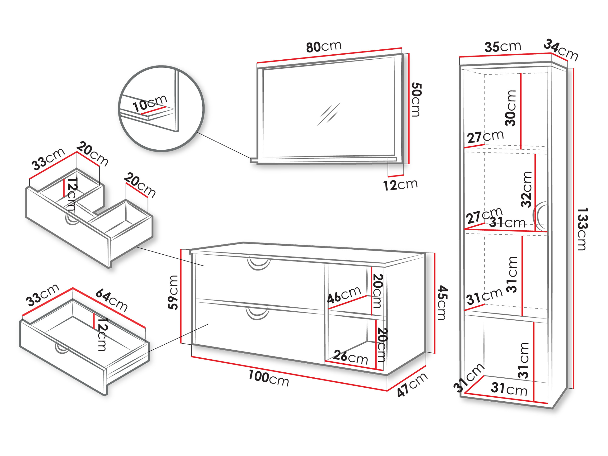 Vonios komplektas Providence 196 (Graikinis riešutas)