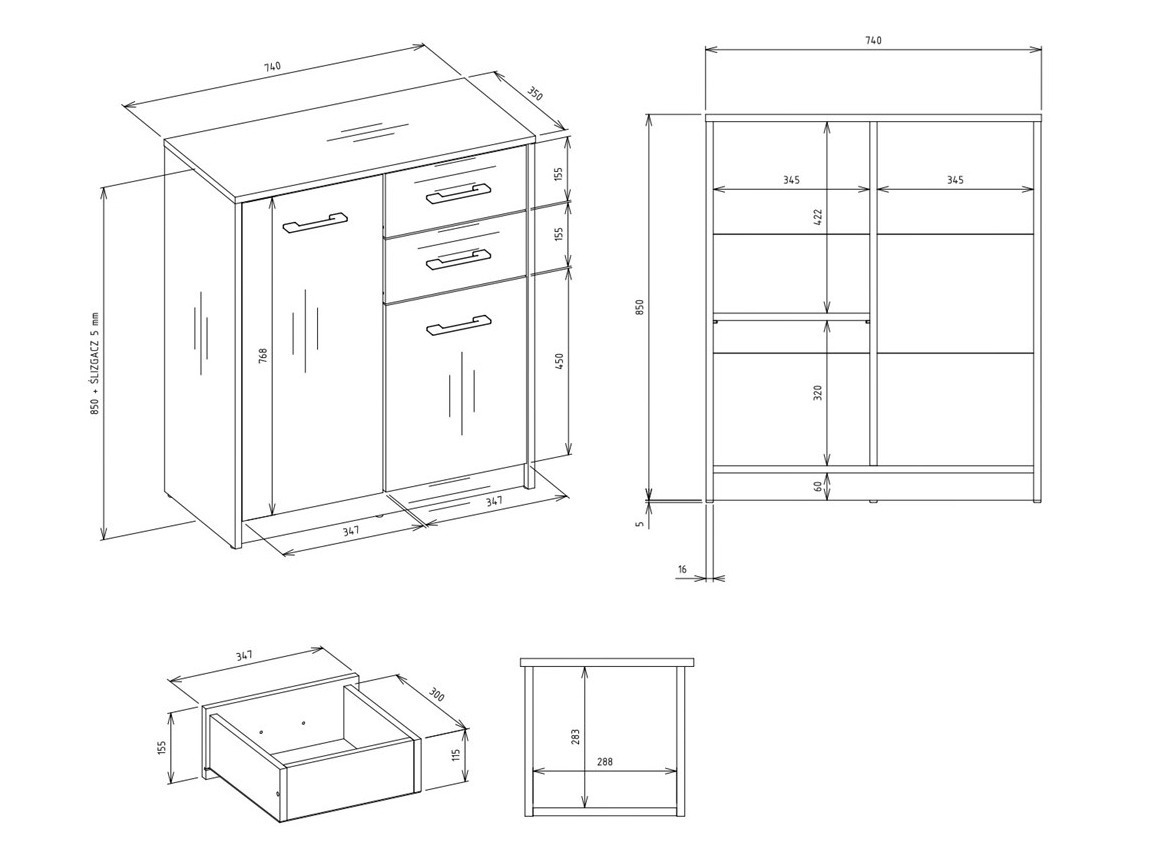 Komoda Mandeville 338