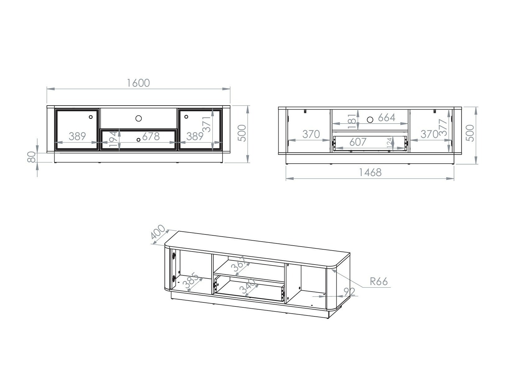TV staliukas Cavrome 103