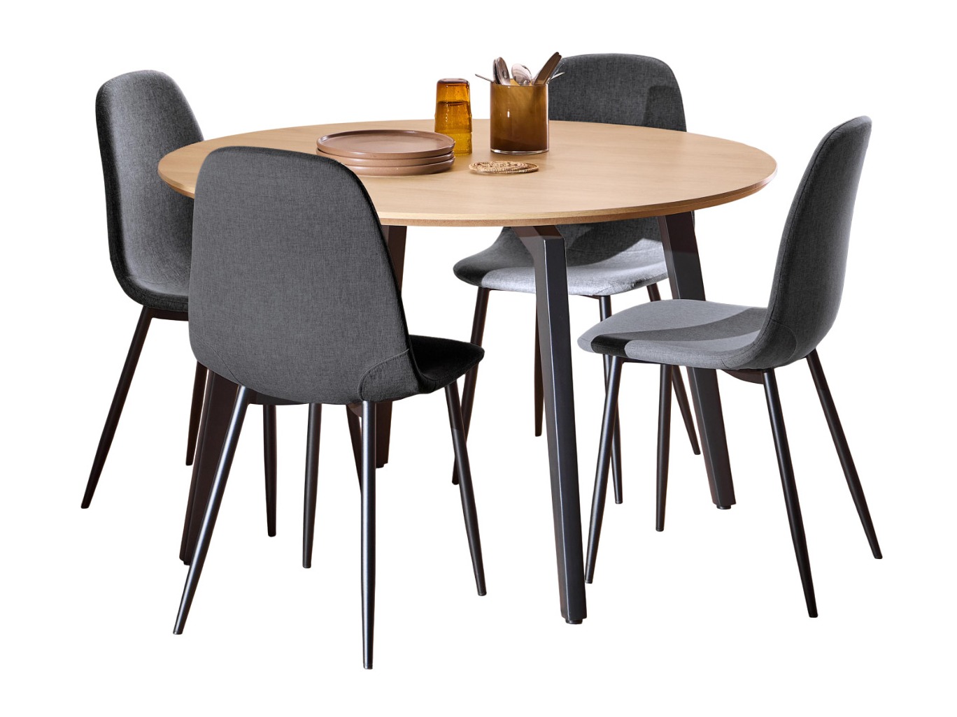 Valgomojo komplektas Norsica 1008 (Pilka)