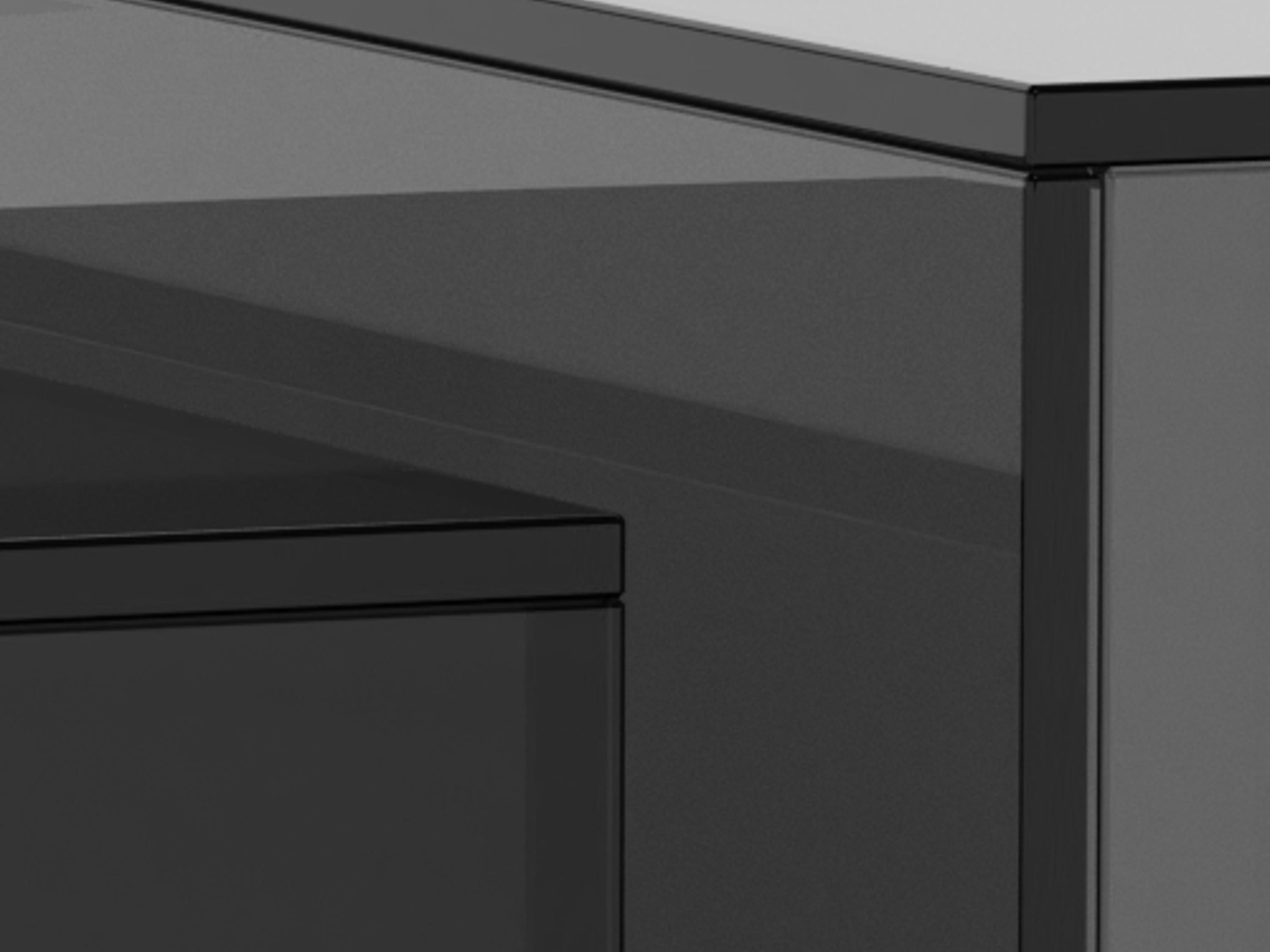 Žurnalinių staliukų komplektas Norsica 1007 (Juoda)