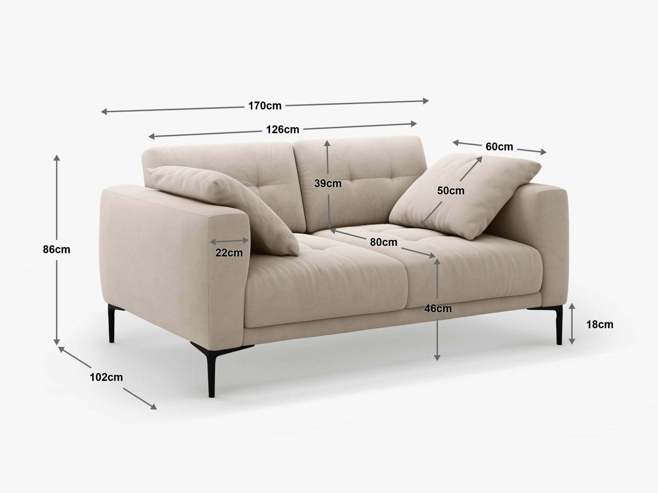 Sofa Sermoro 100 (Salvador 03)