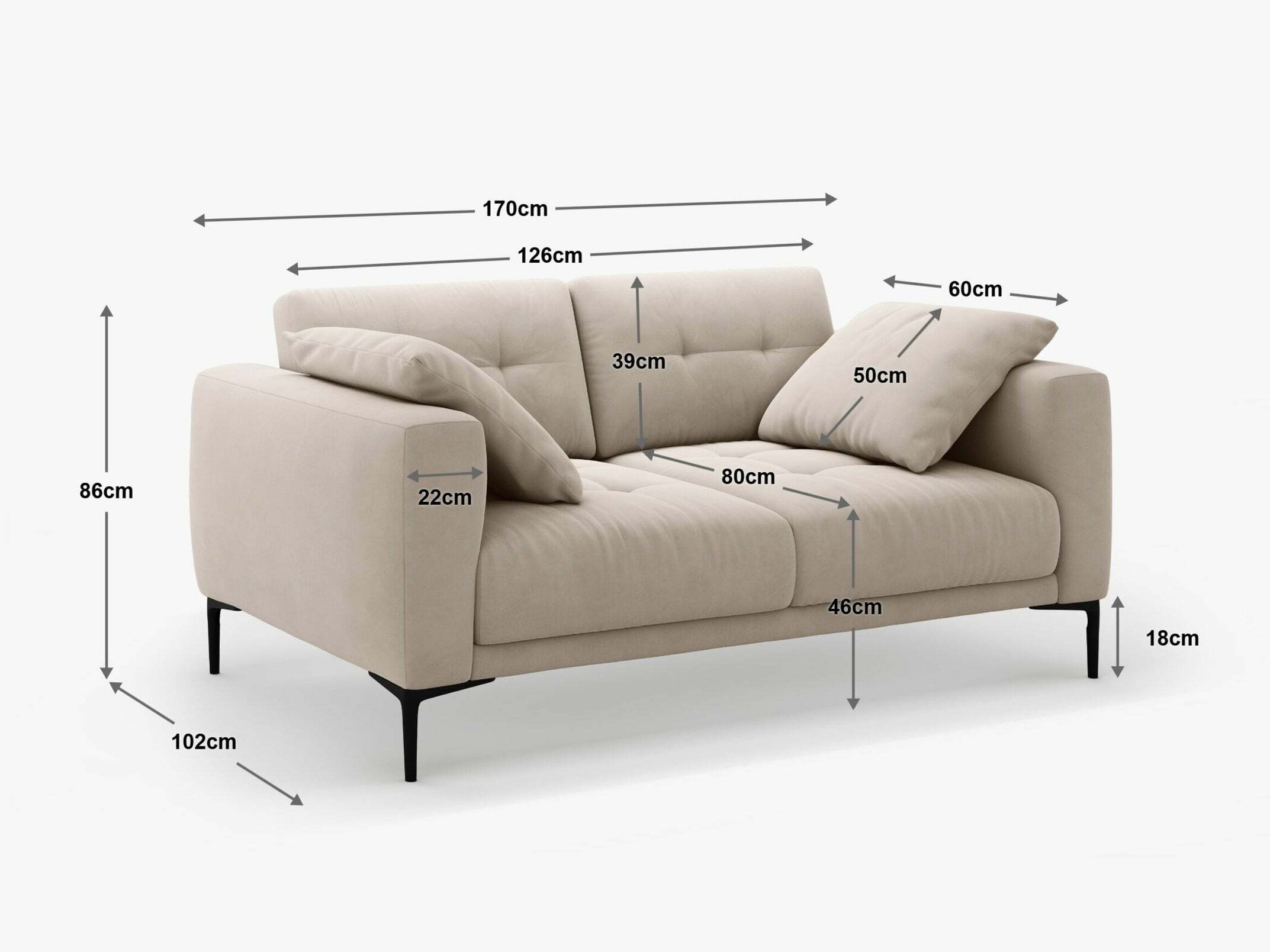 Sofa Sermoro 100 (Salvador 05)