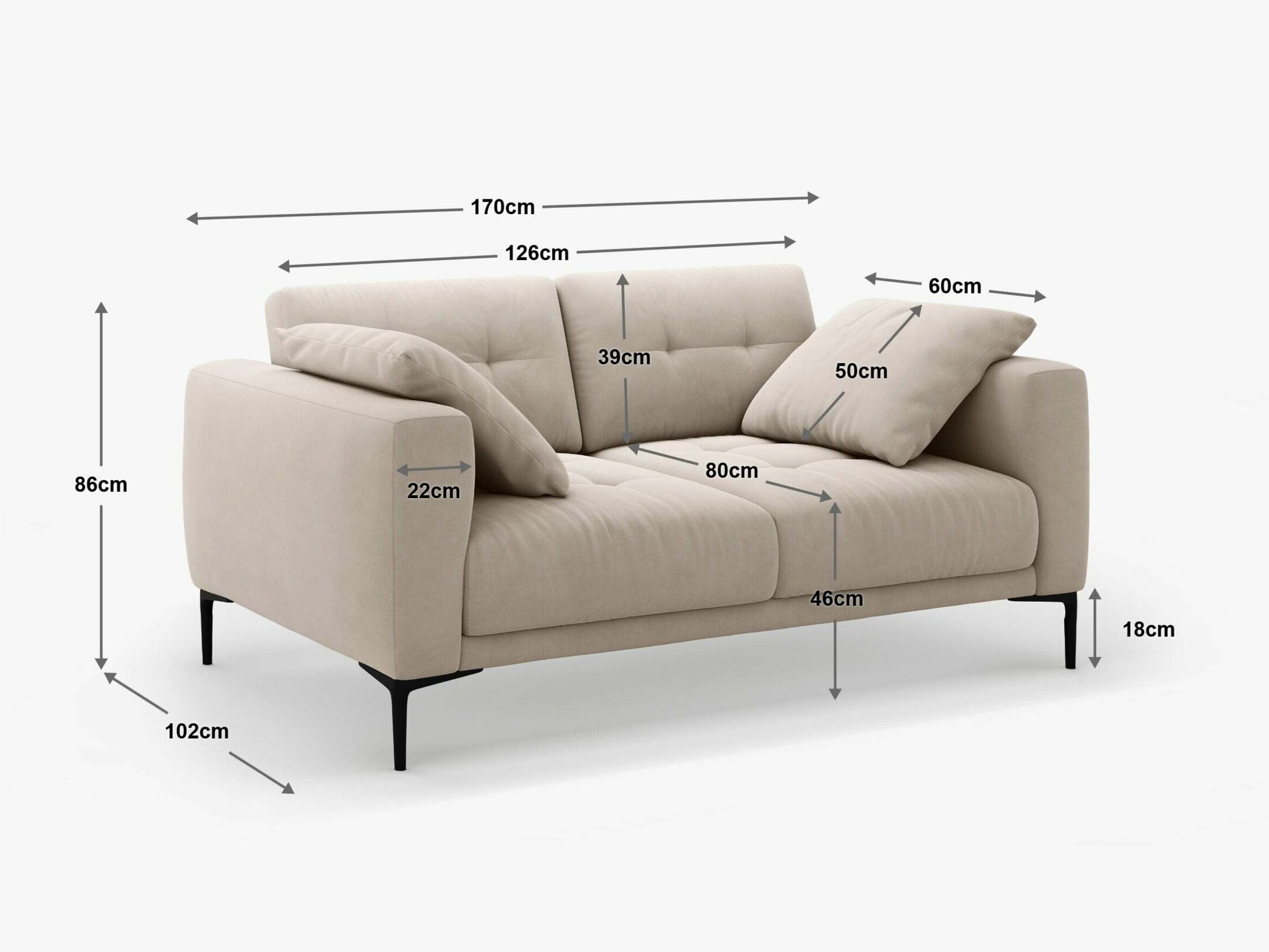 Sofa Sermoro 100 (Salvador 07)