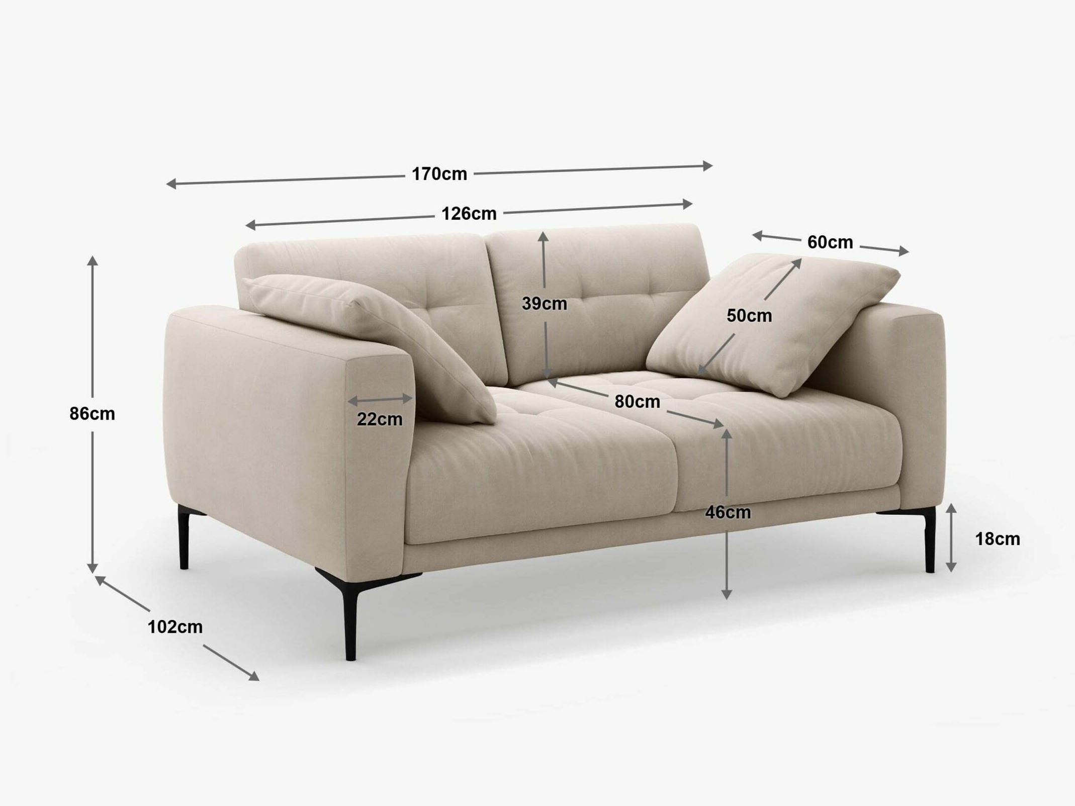 Sofa Sermoro 100 (Sorella 34)
