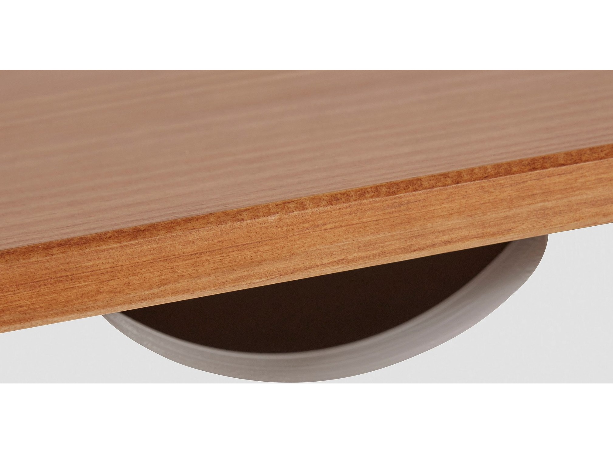 Darbo stalas Denton 133 (Balta + Šviesus medis)