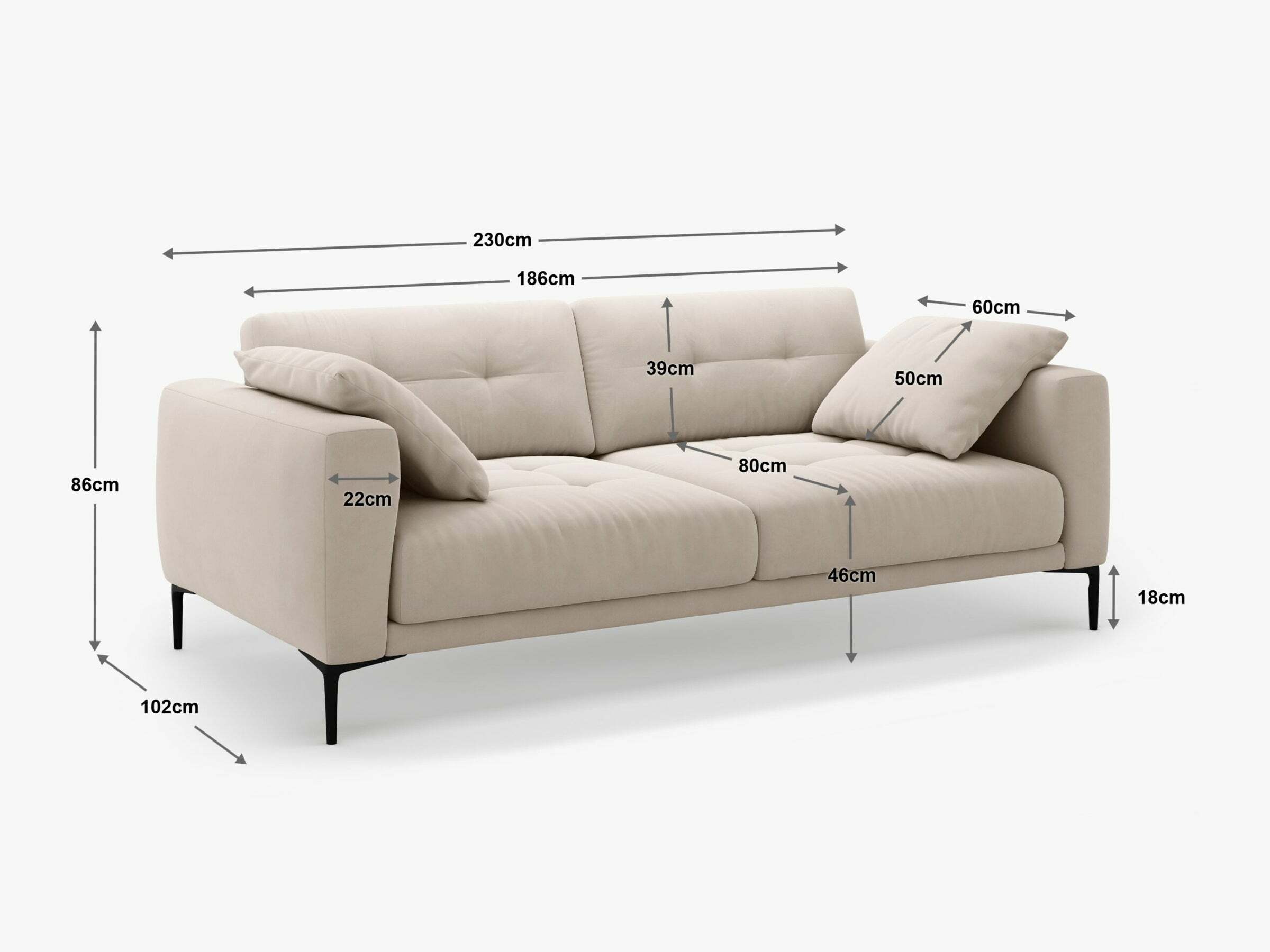 Sofa Sermoro 102 (Sorella 03)