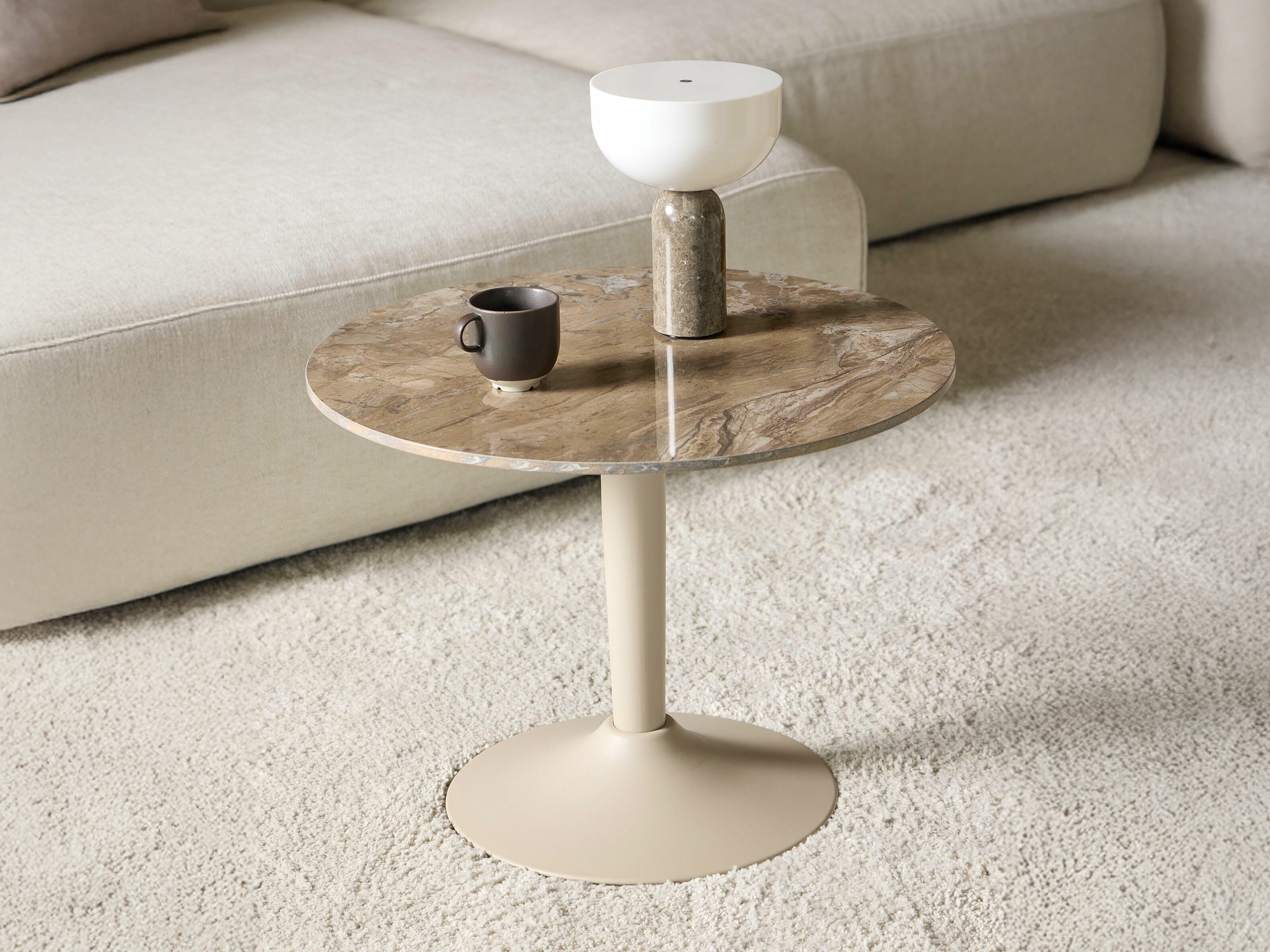 Žurnalinis staliukas Norsica 742 (Rudas marmuras)