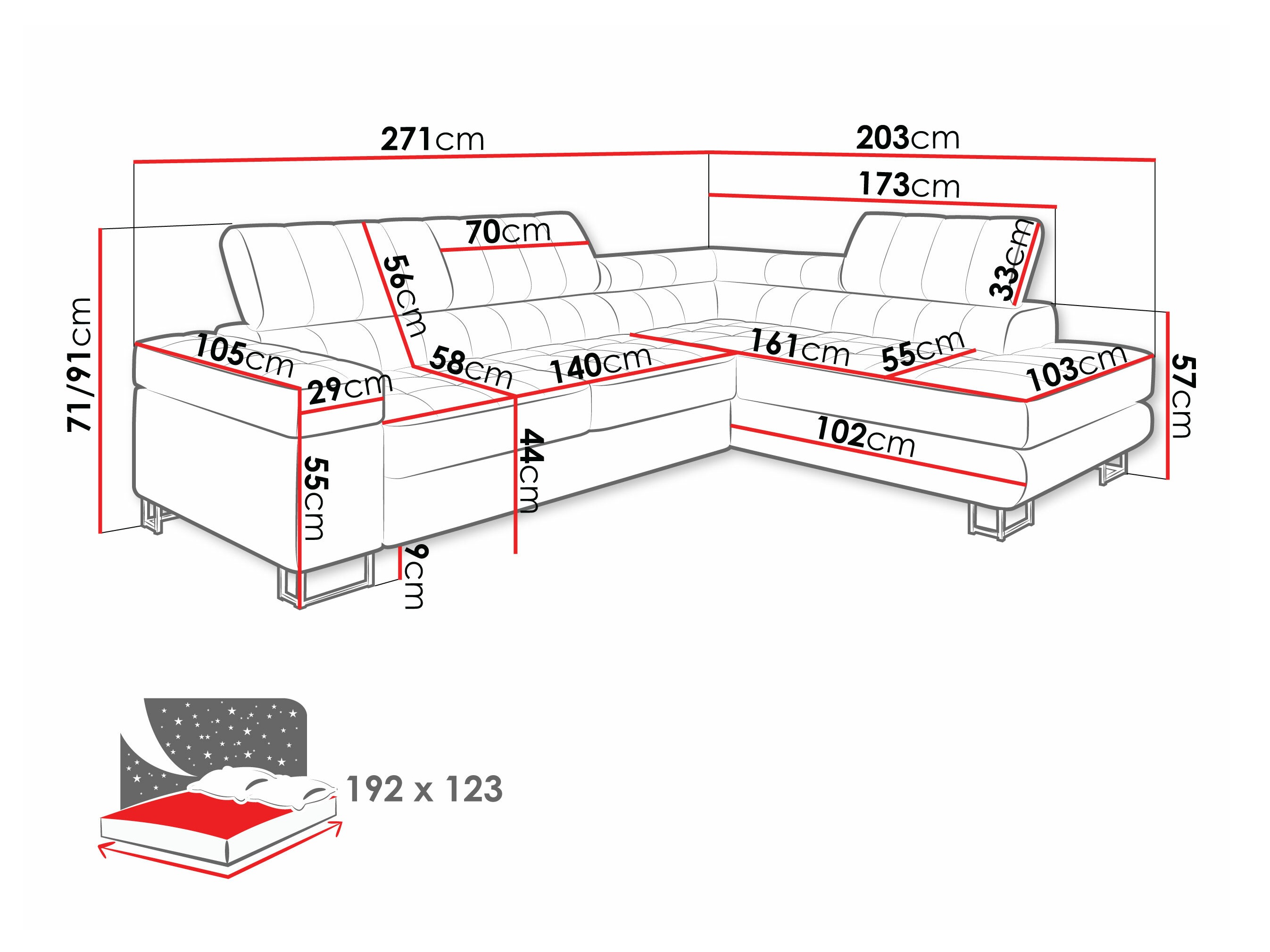 Minkštas kampas Comfivo Anima I (Venus velvetas 2932)