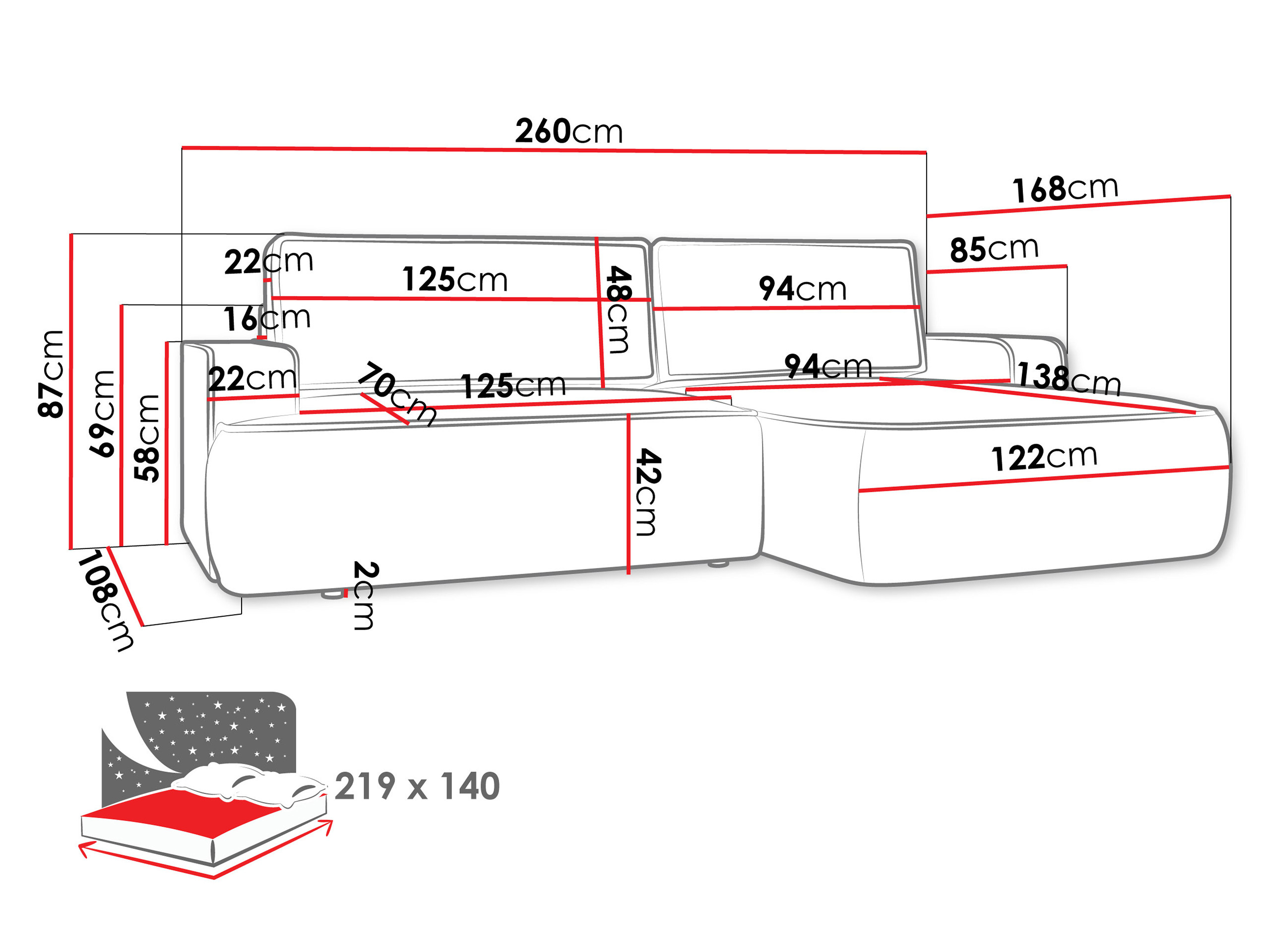 Minkštas kampas Bountiful 102 (Velo 633)