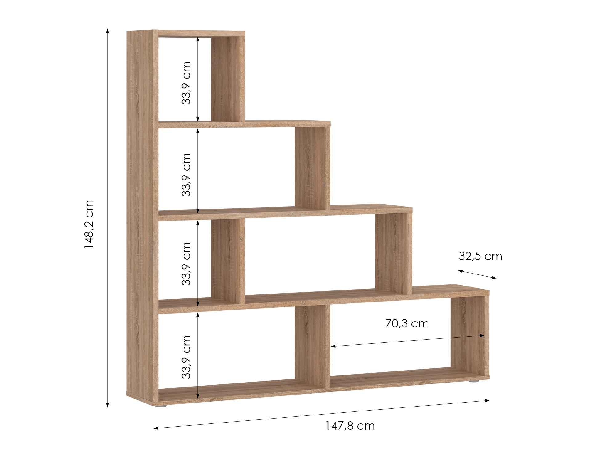 Lentyna Ontario 198 (Sonomos ąžuolas)