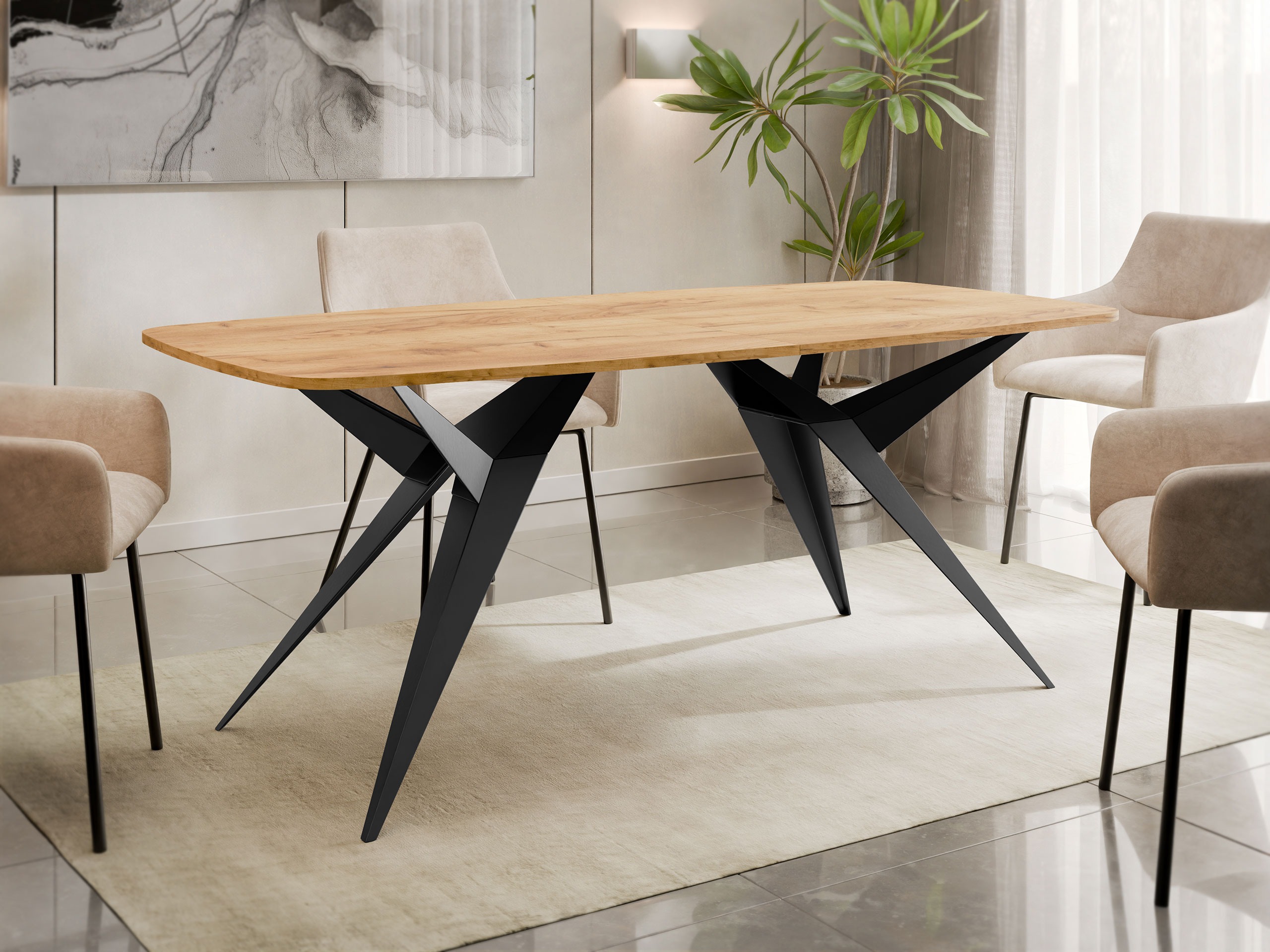 Stalas Oswego 152 (Craft auksinis ąžuolas)