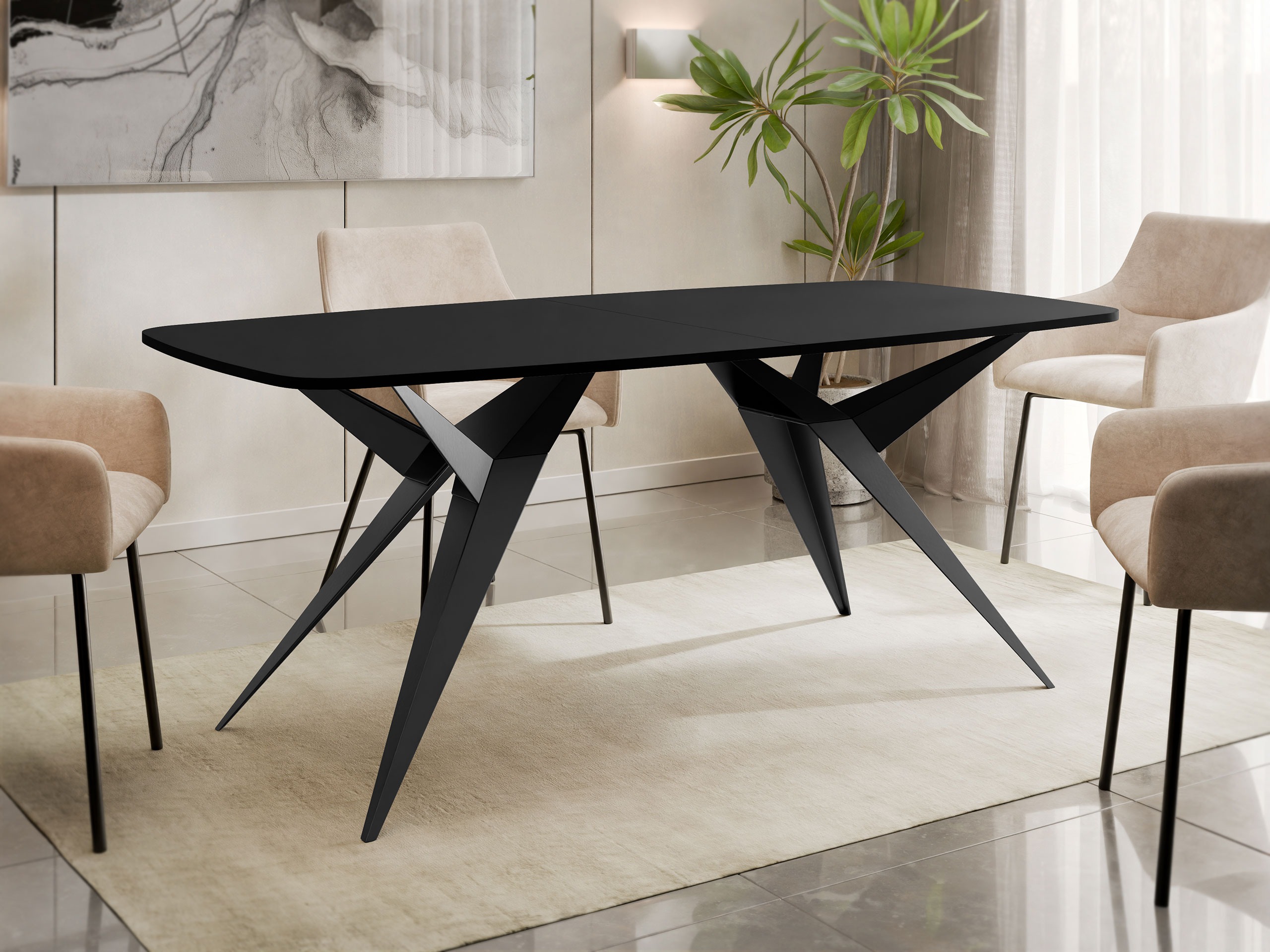 Stalas Oswego 152 (Juoda)