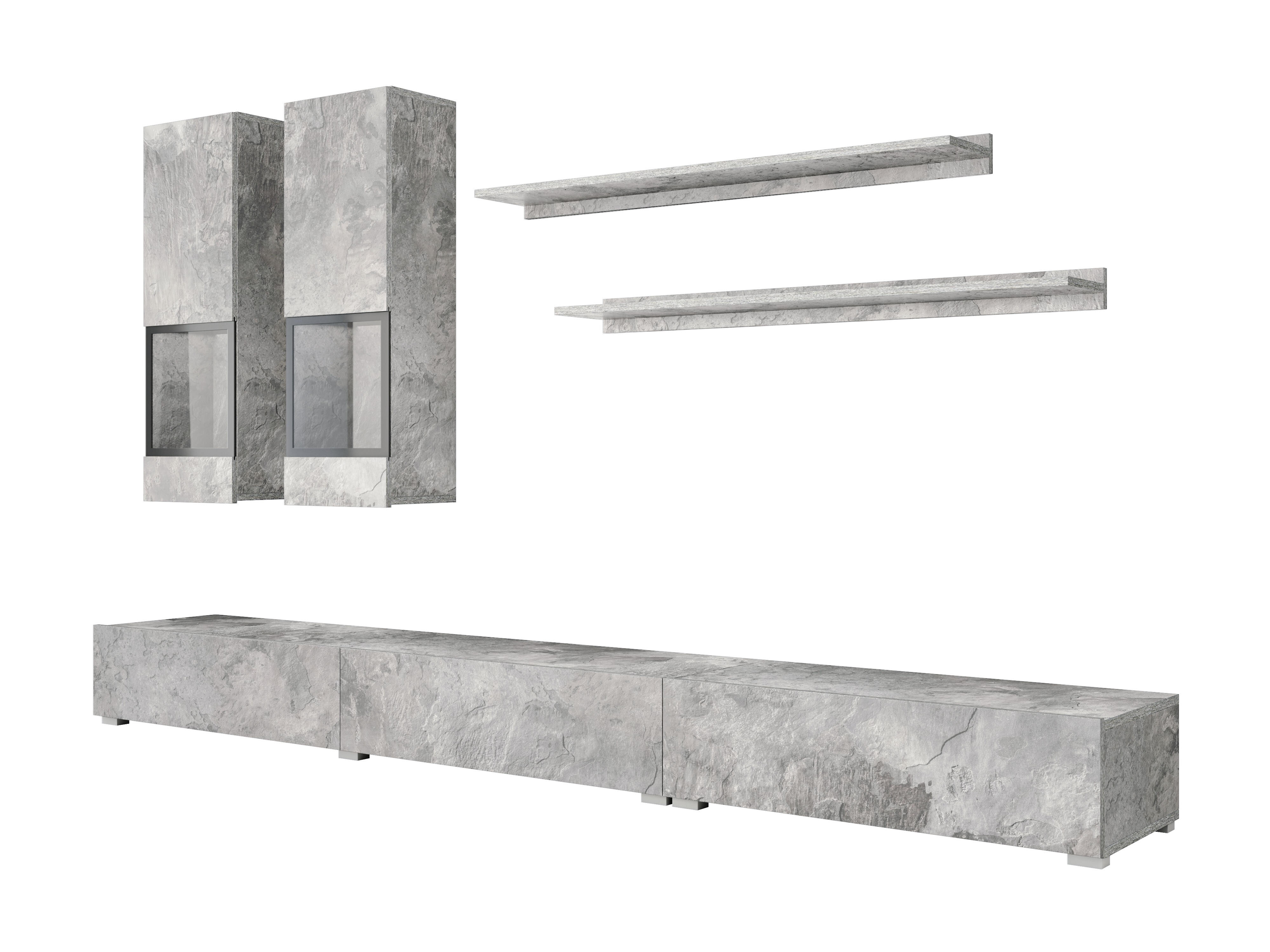 Svetainės komplektas Serodeu 104 (Betonas)