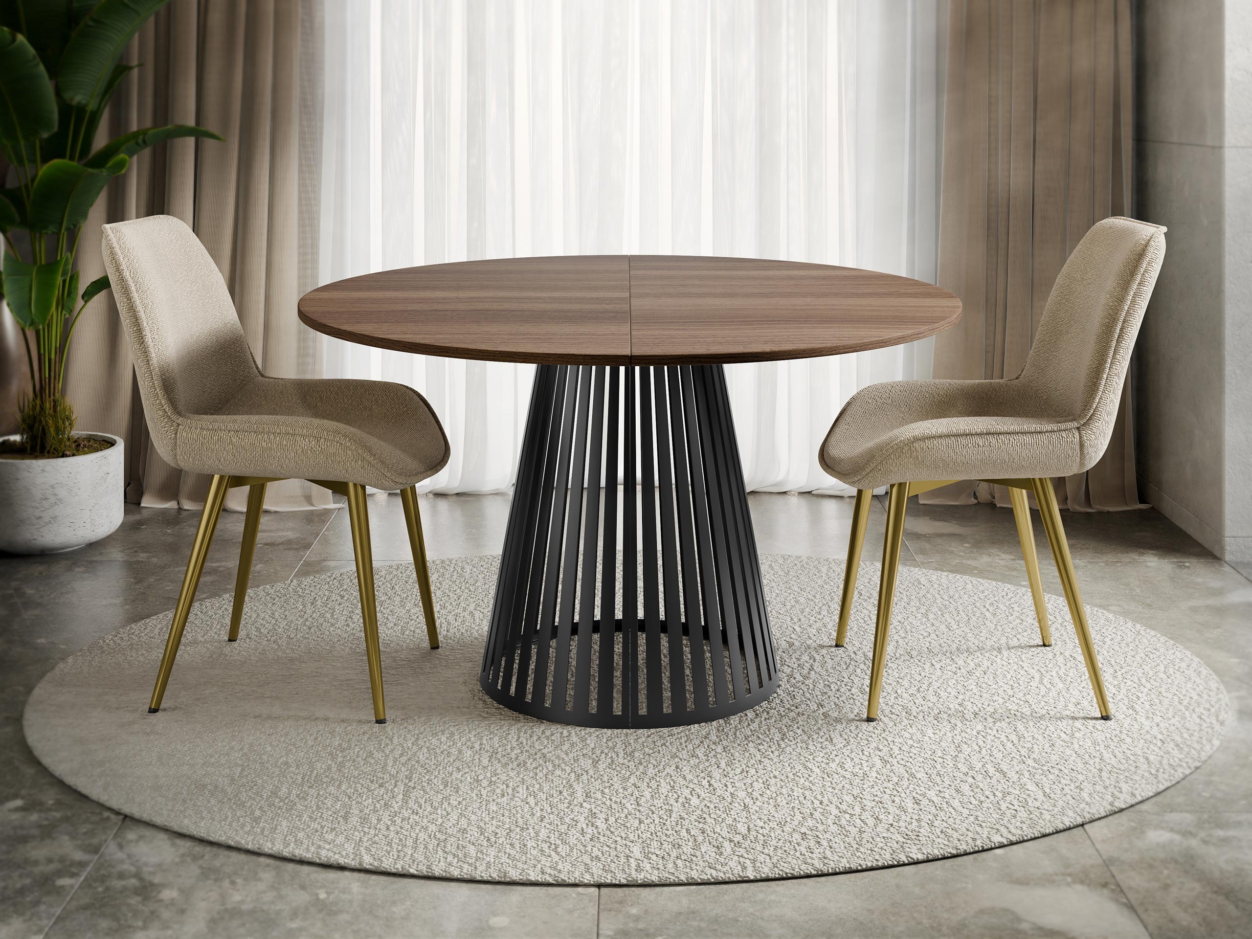 Stalas Oswego 154 (Graikinis riešutas)