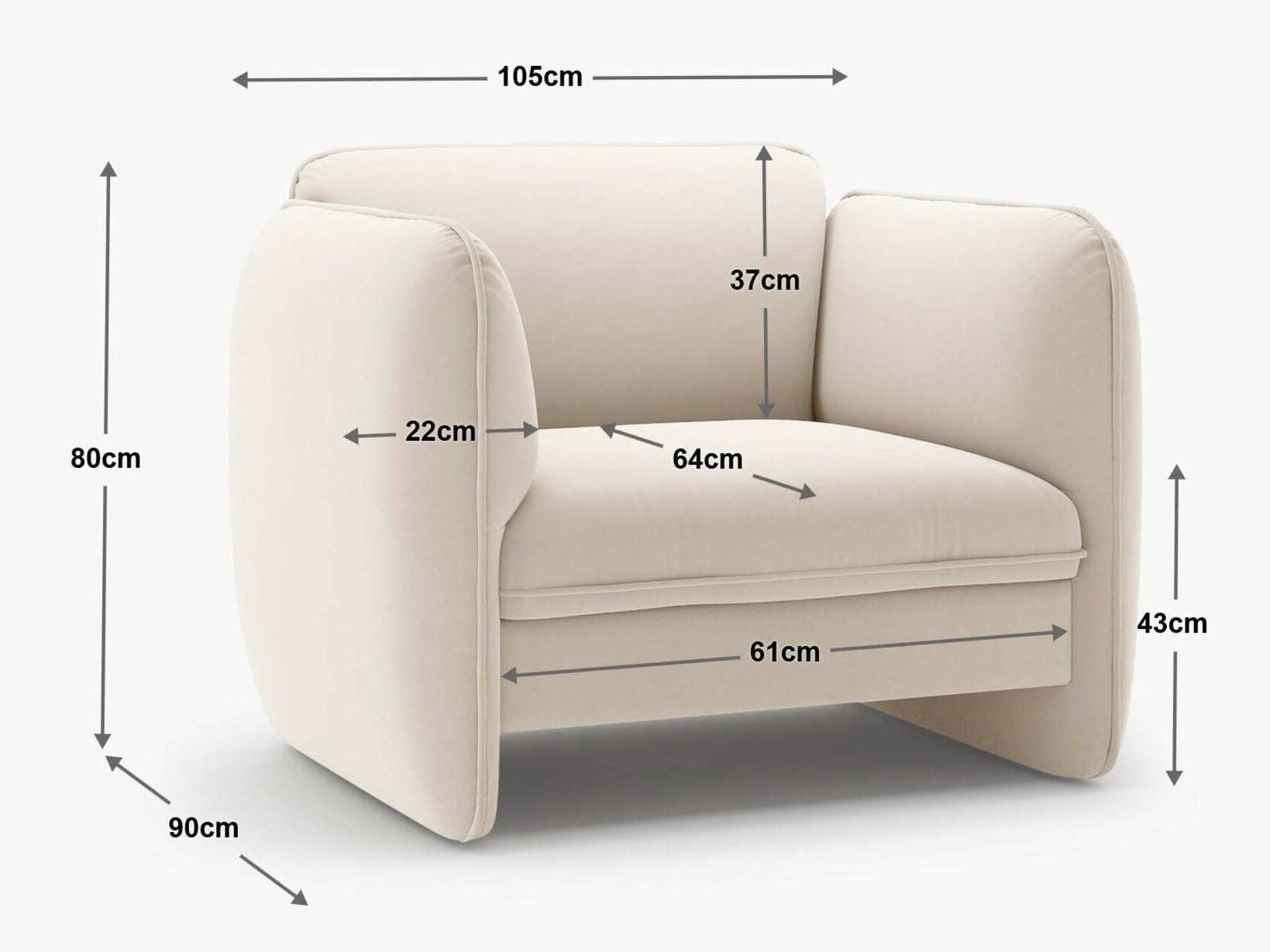 Fotelis Romsero 100 (Silencio 60)