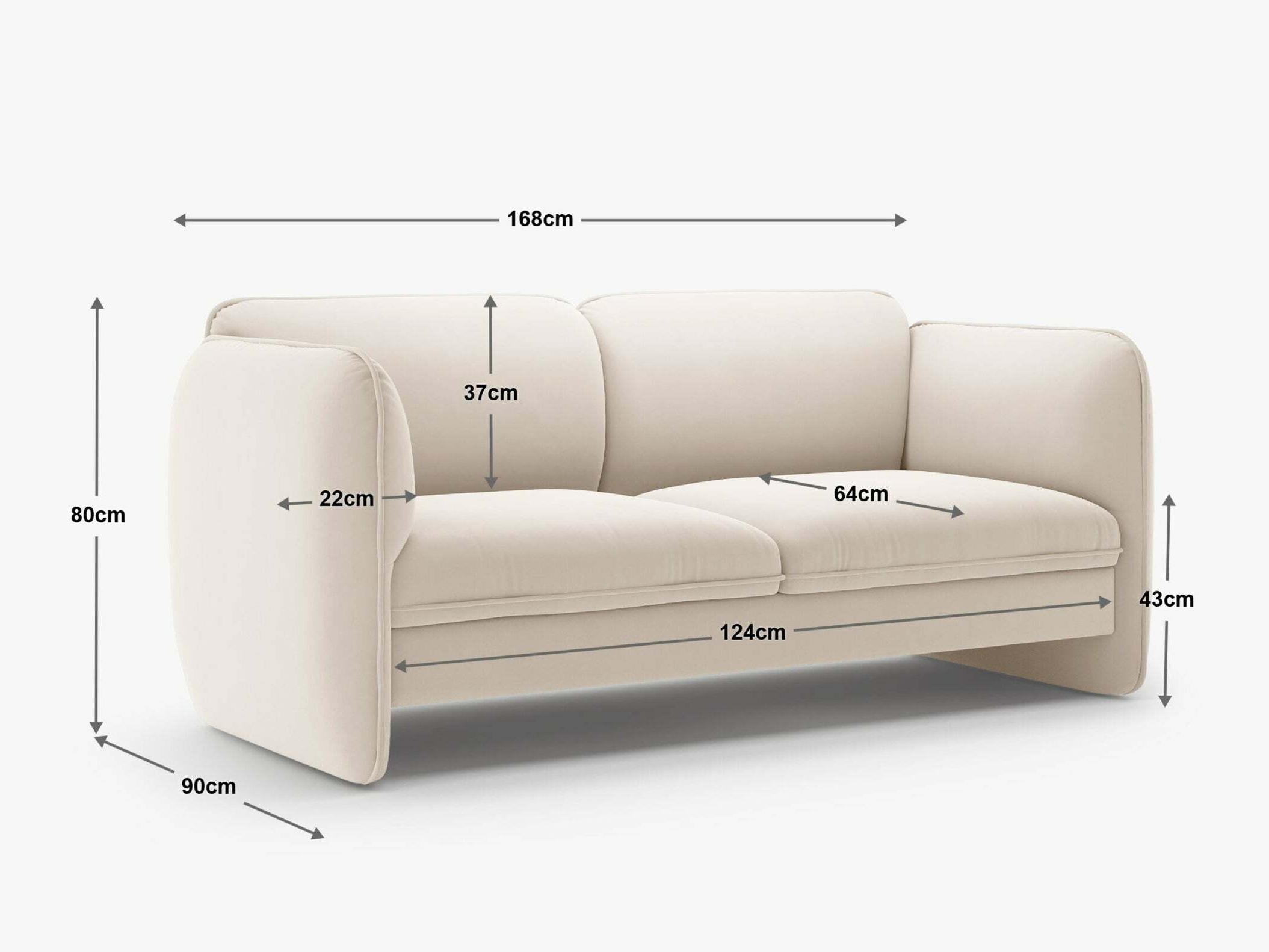 Sofa Romsero 101 (Magic Velvet 2299)