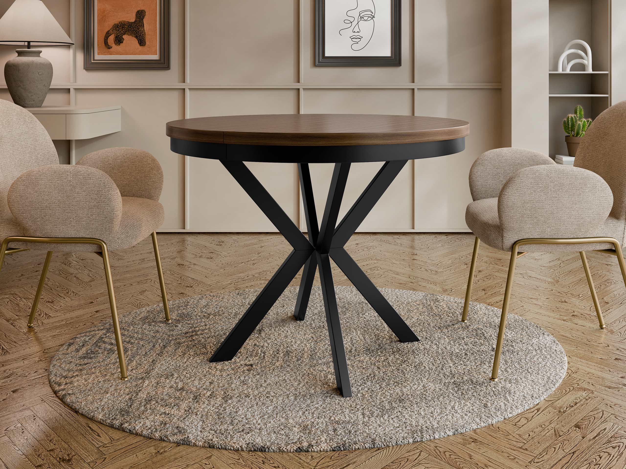 Stalas Oswego 156 (Graikinis riešutas)