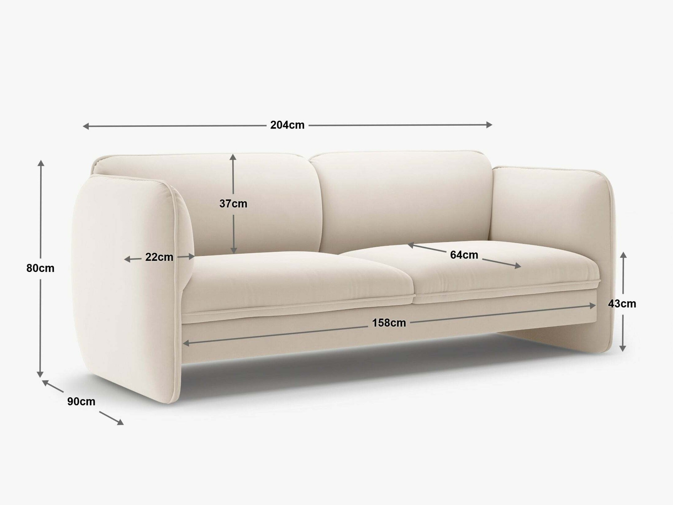 Sofa Romsero 102 (Silencio 34)