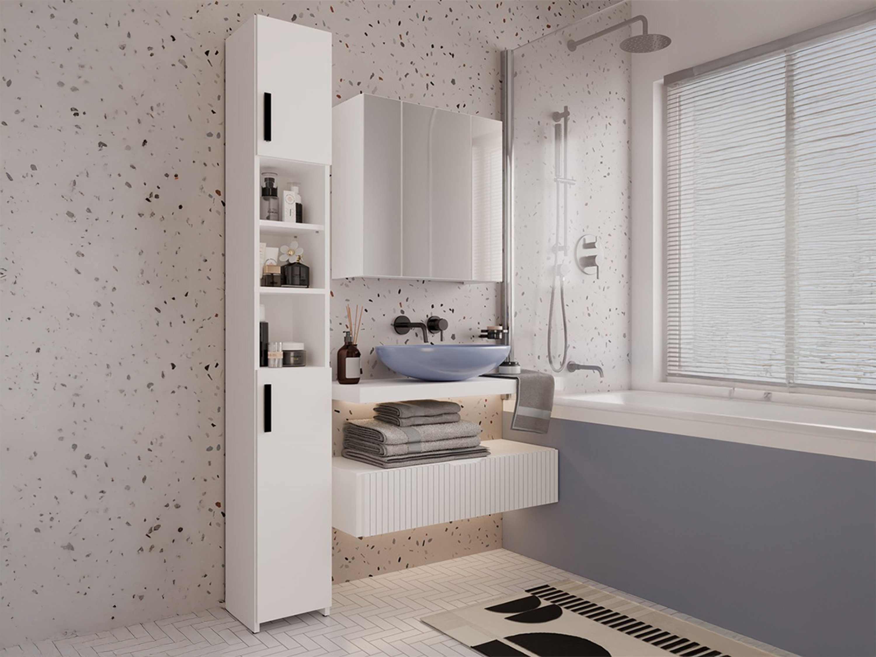 Pastatoma vonios spintelė Mandeville 345