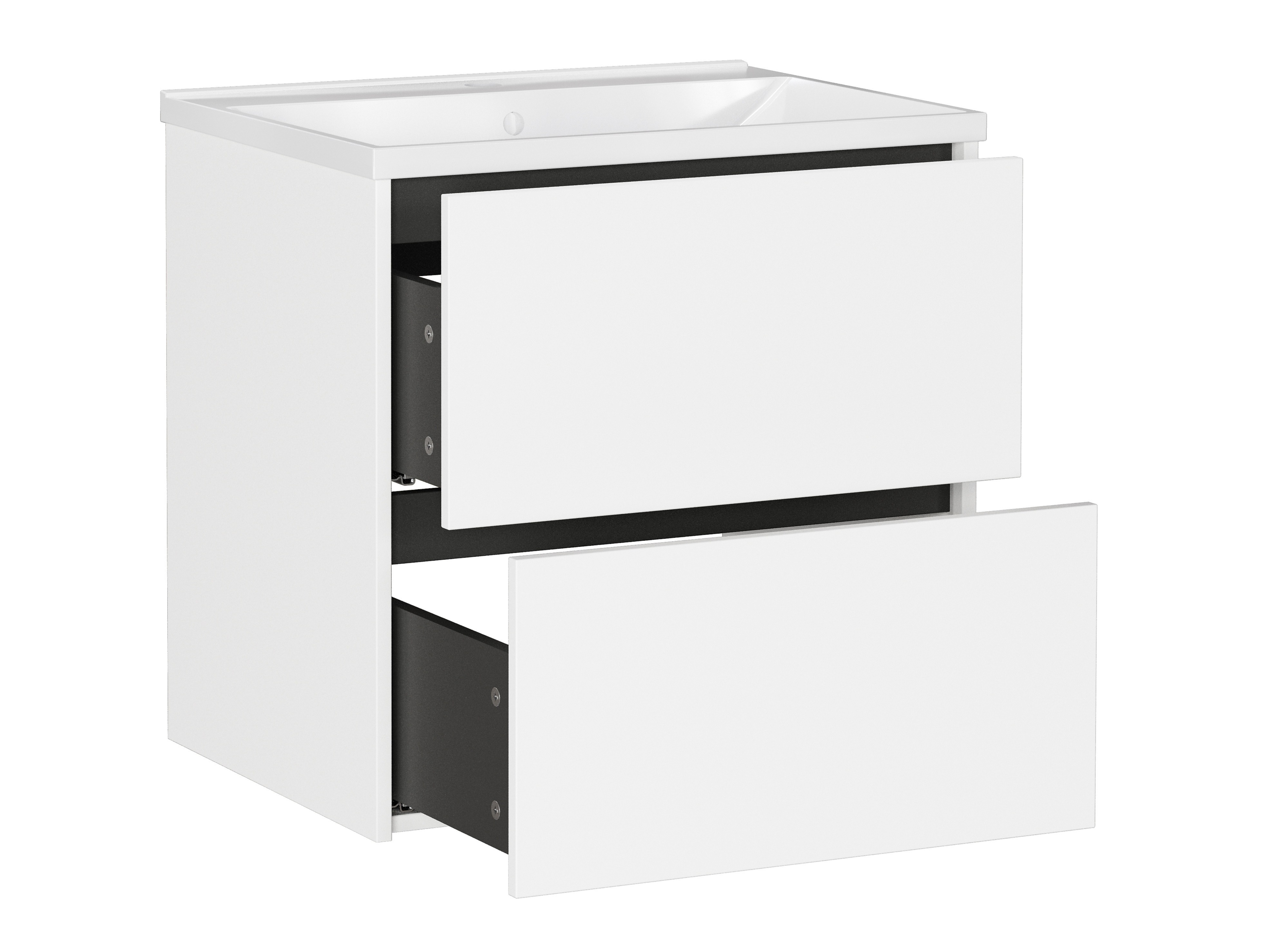 Pakabinama vonios spintelė praustuvui Sacramento 522 (Balta)