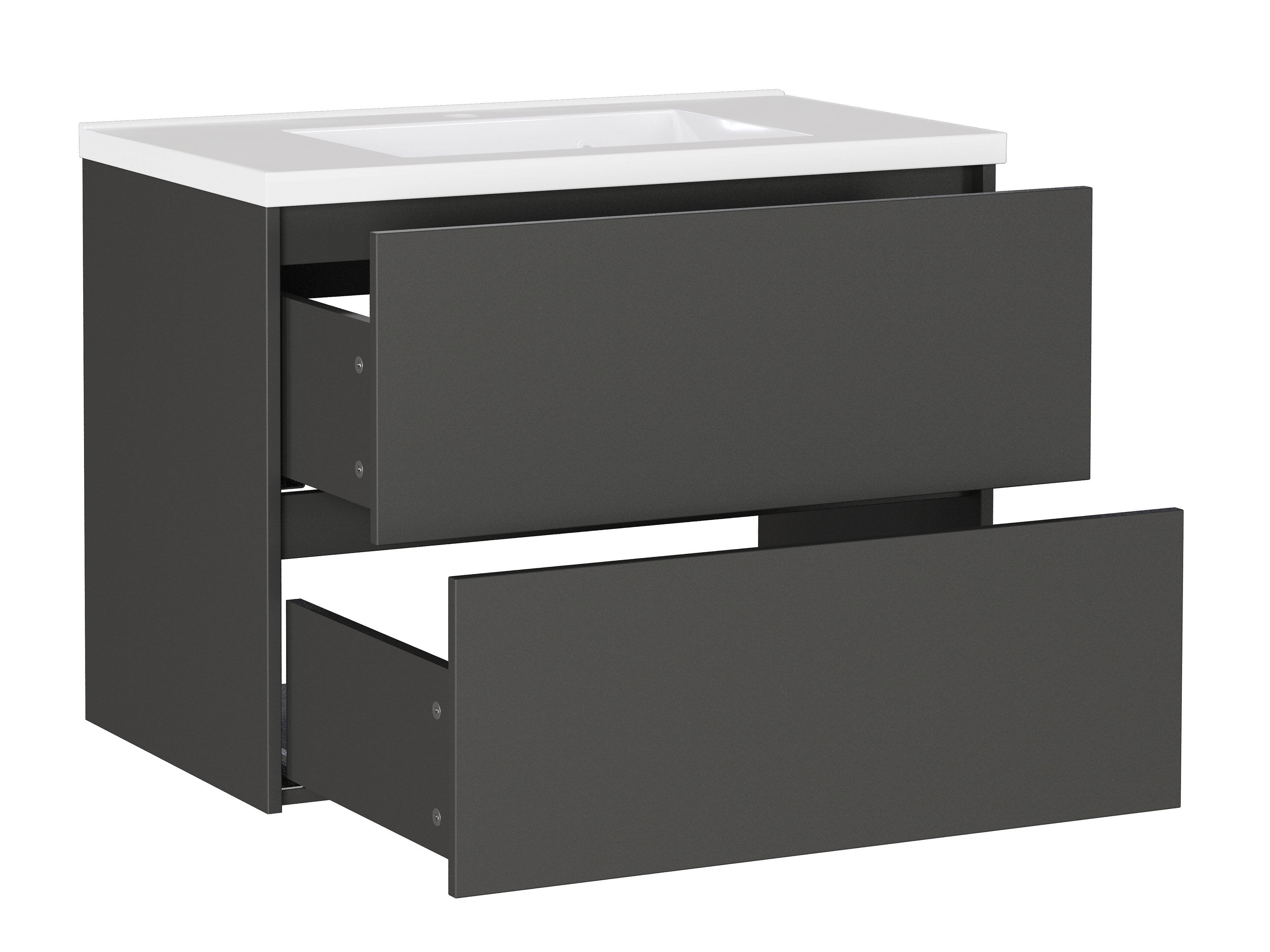 Pakabinama vonios spintelė praustuvui Sacramento 523 (Grafitas)