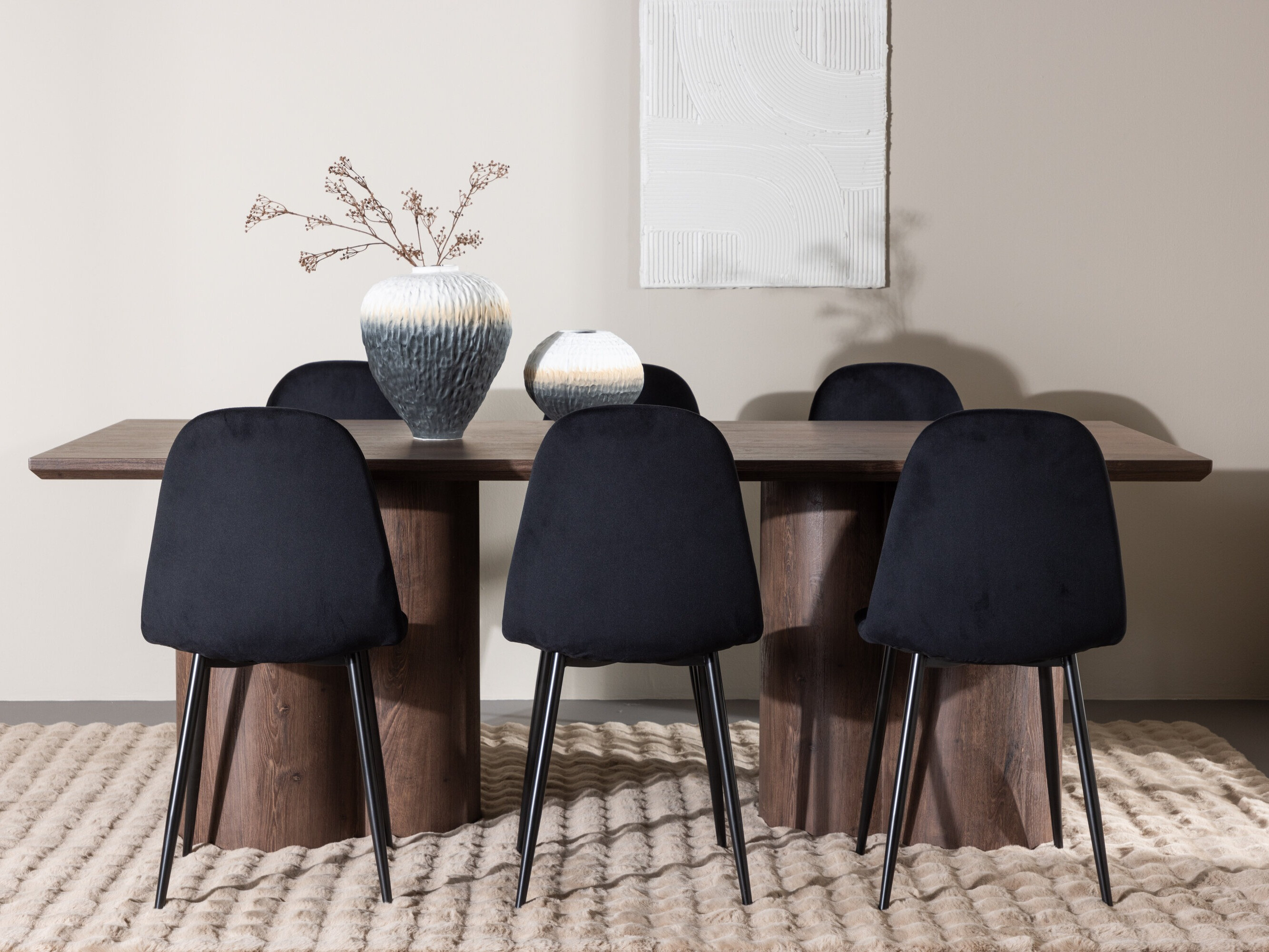 Valgomojo komplektas Dallas 4959 (Juoda)