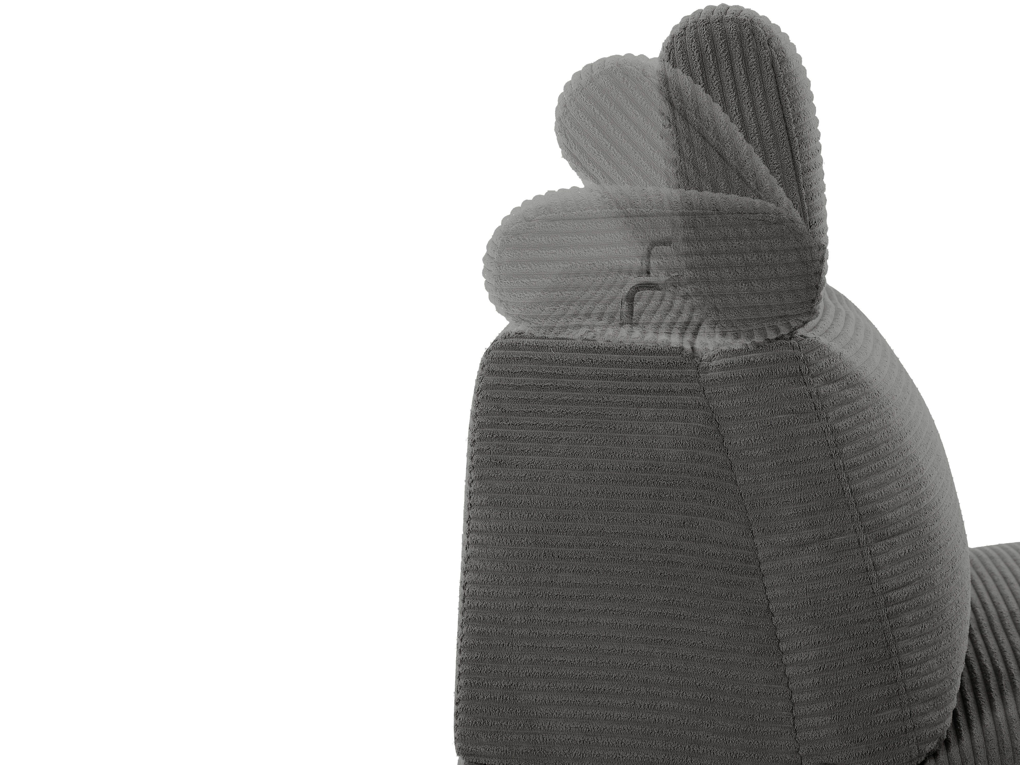 Minkštas kampas reglaineris Denton 1509 (Antracitas)