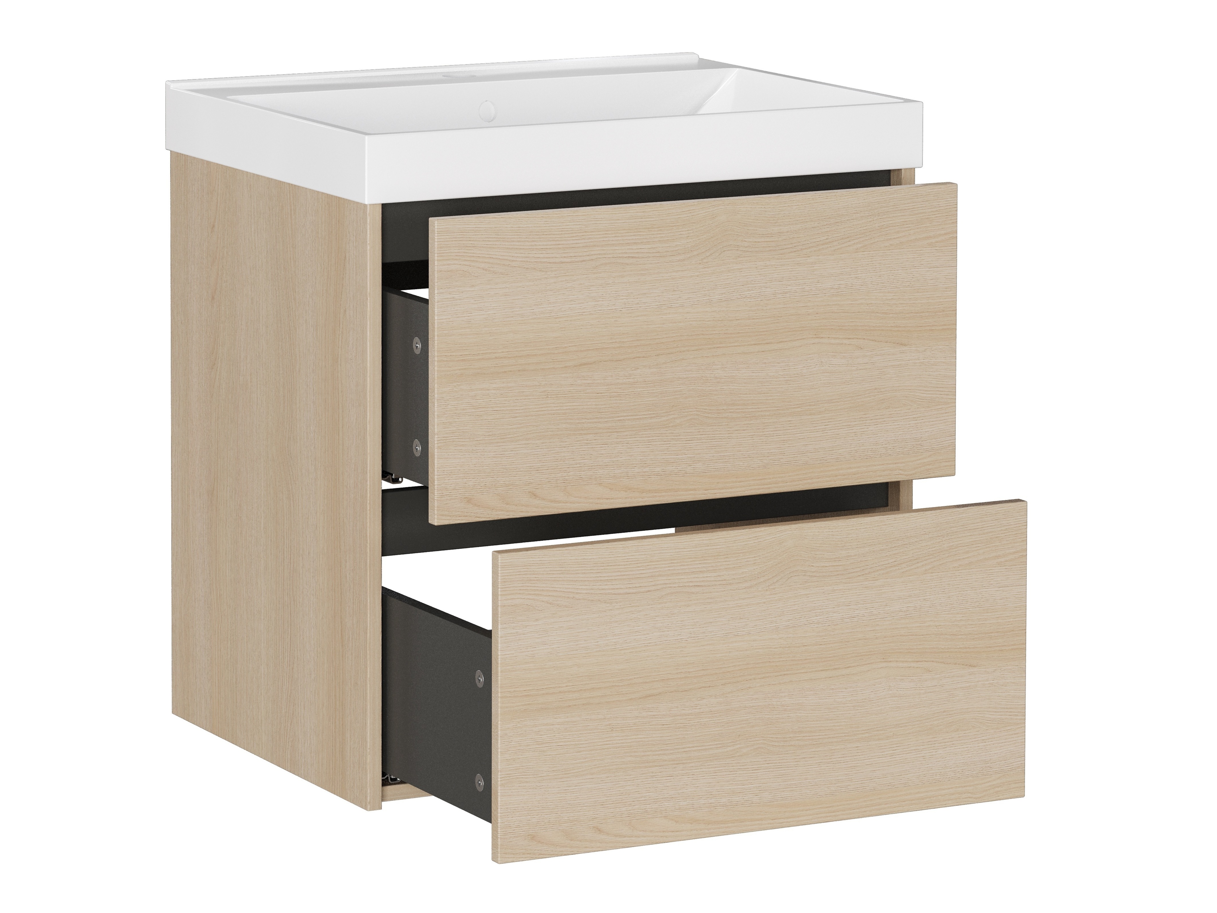 Pakabinama vonios spintelė praustuvui Sacramento 524 (Ąžuolas)