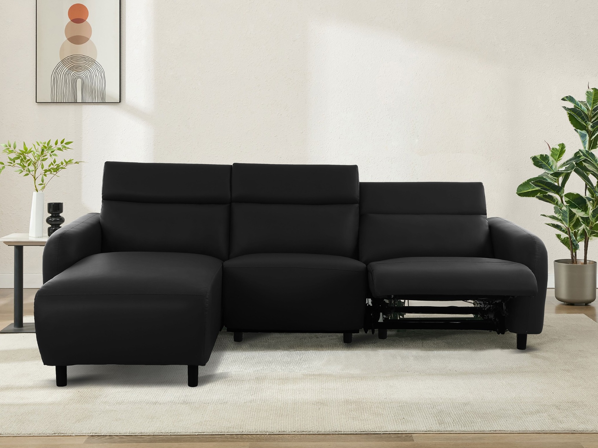 Minkštas kampas reglaineris Denton 1510 (Juoda)
