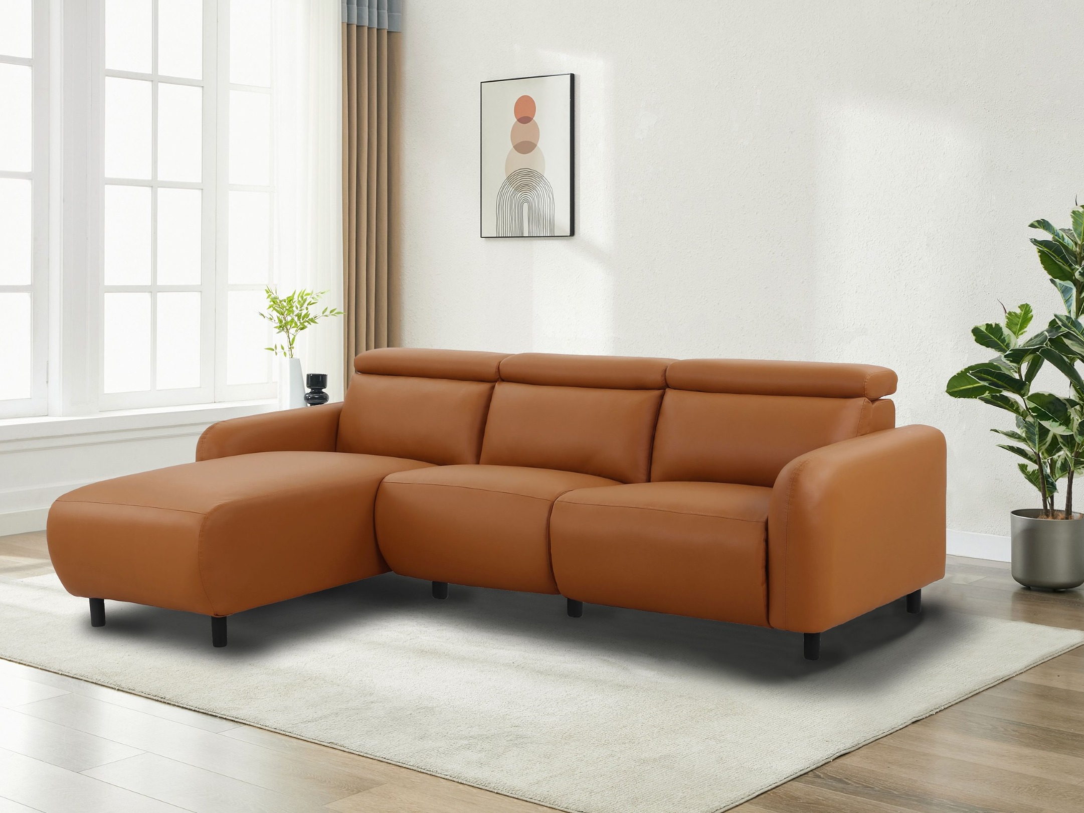 Minkštas kampas reglaineris Denton 1510 (Oranžinė)