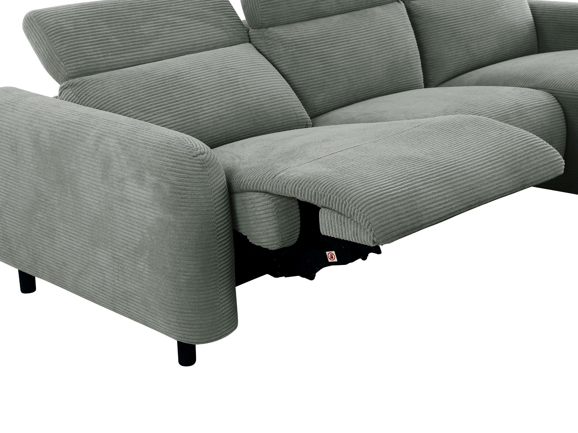 Minkštas kampas reglaineris Denton 1510 (Pilka)