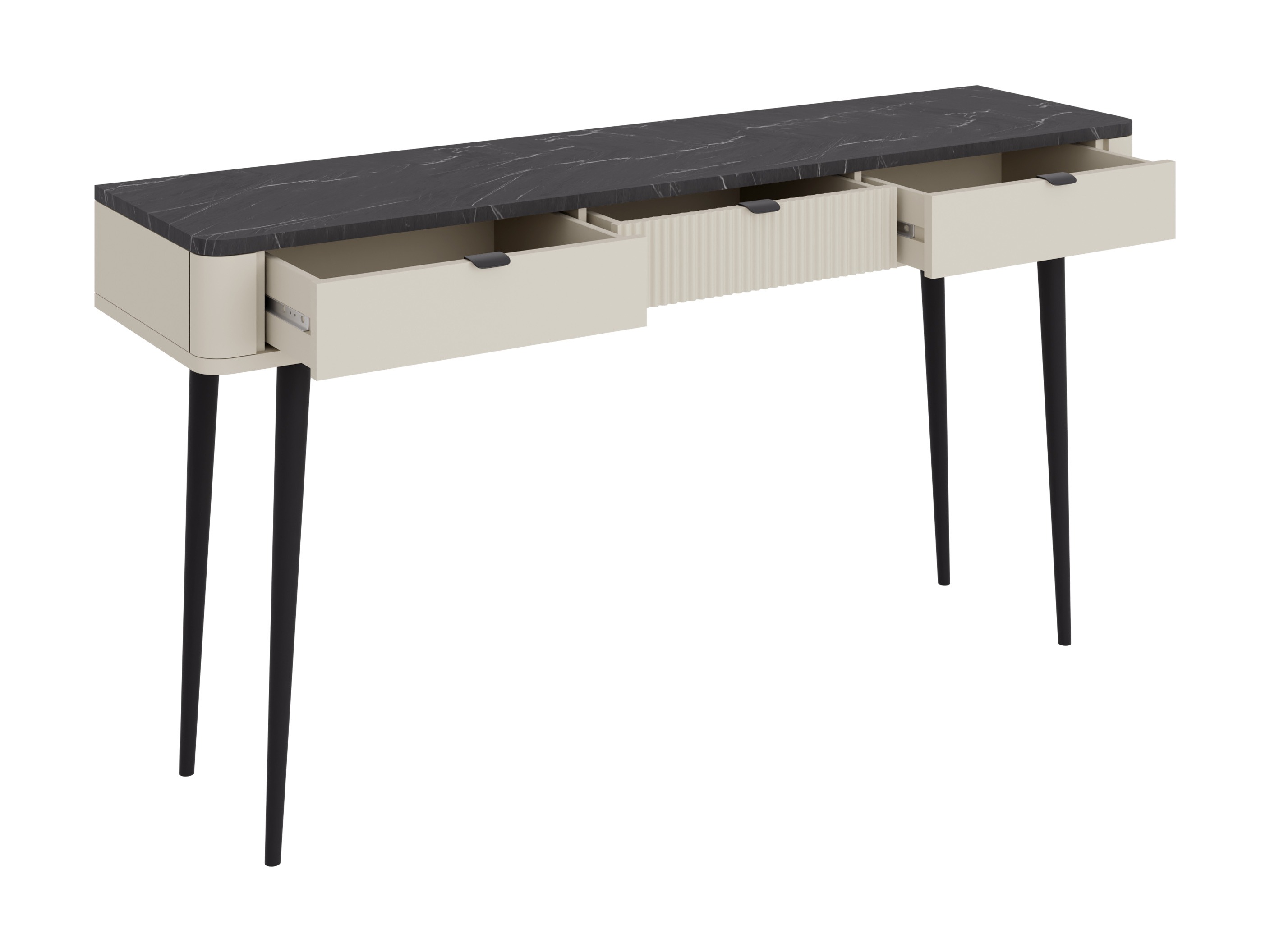 Namų biuro komplektas Lufela 123 (Kašmyras + Pilkas marmuras)