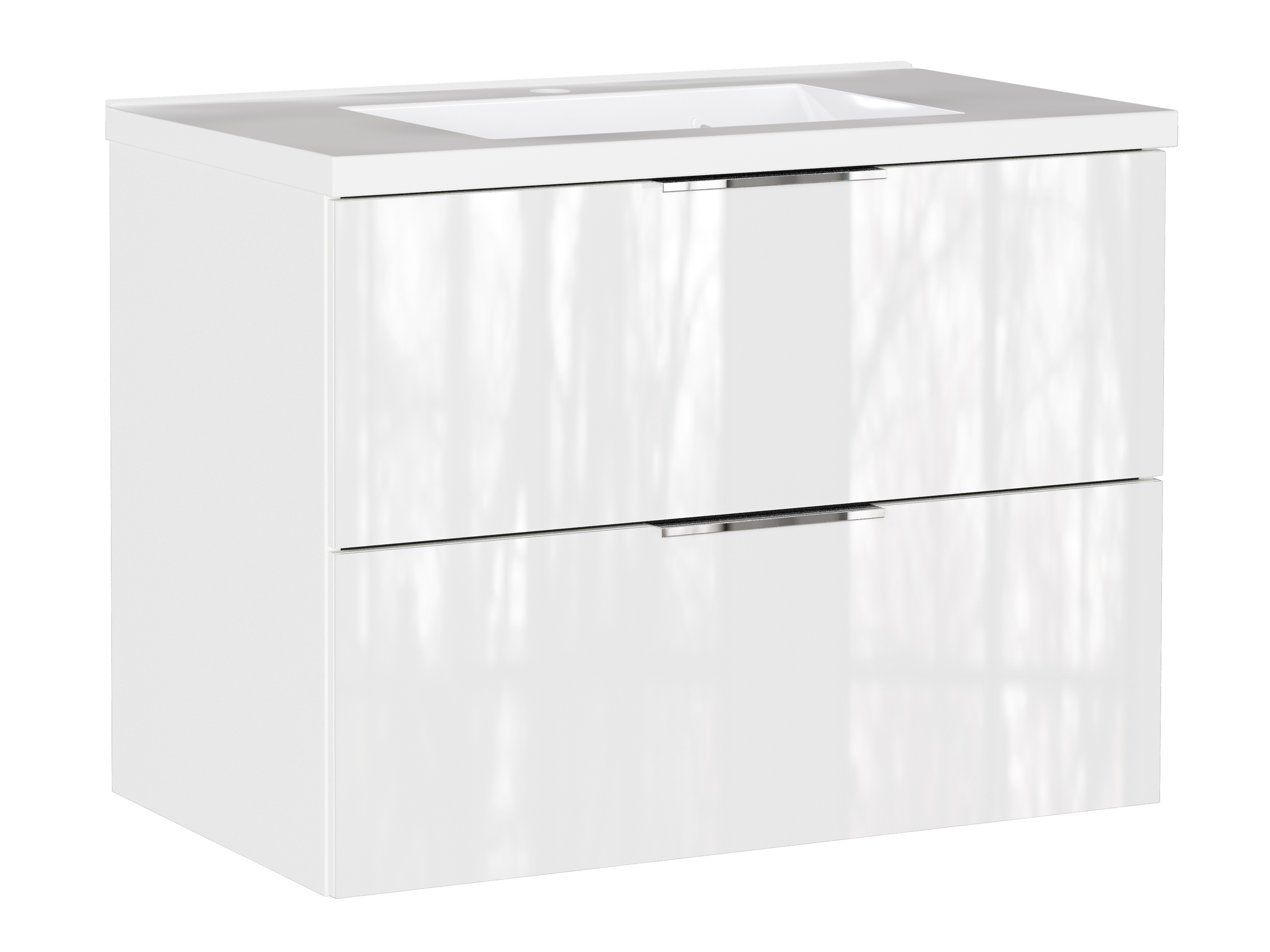 Pakabinama vonios spintelė praustuvui Sacramento 526 (Blizgi balta)