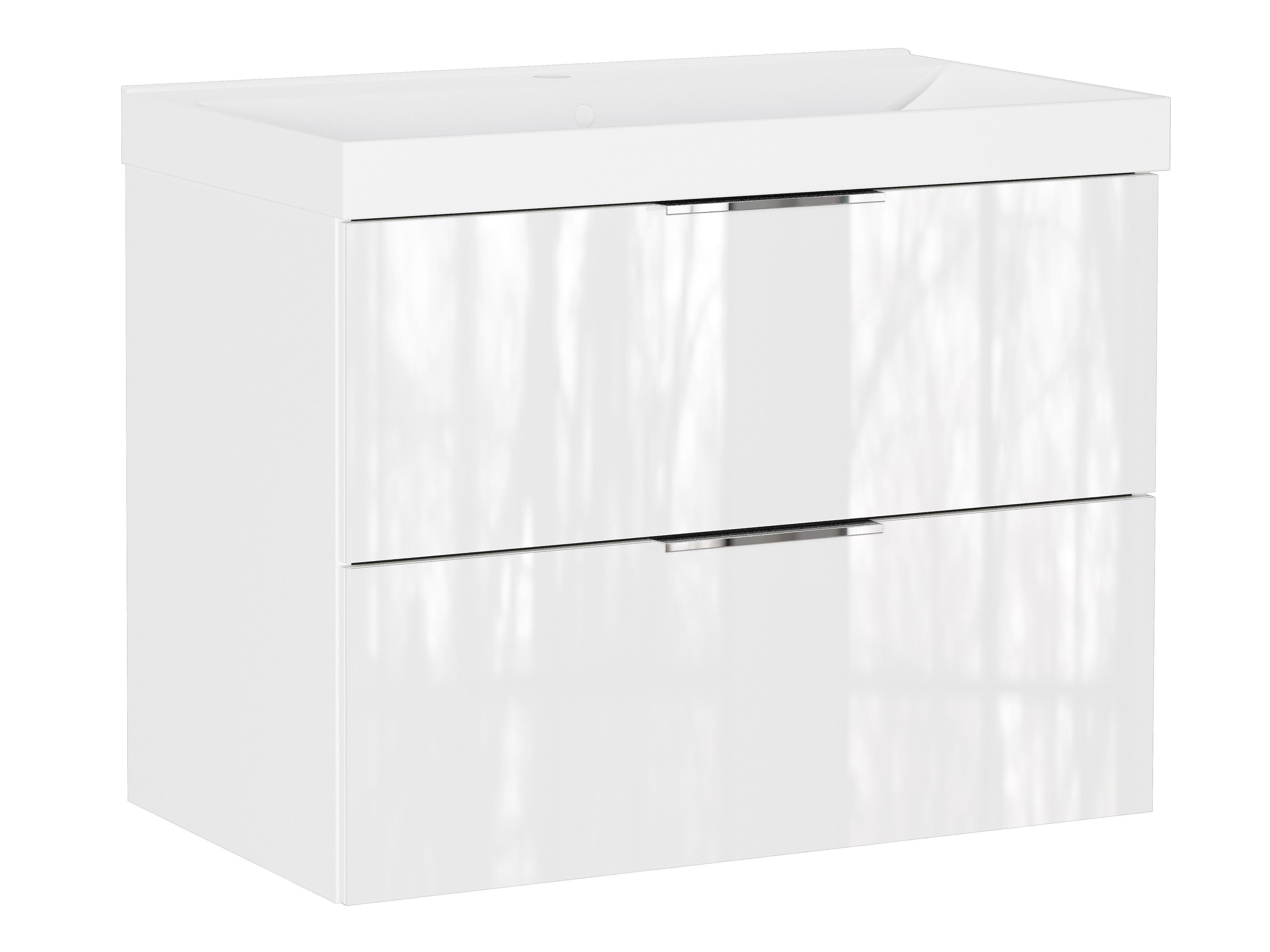 Pakabinama vonios spintelė praustuvui Sacramento 528 (Blizgi balta)