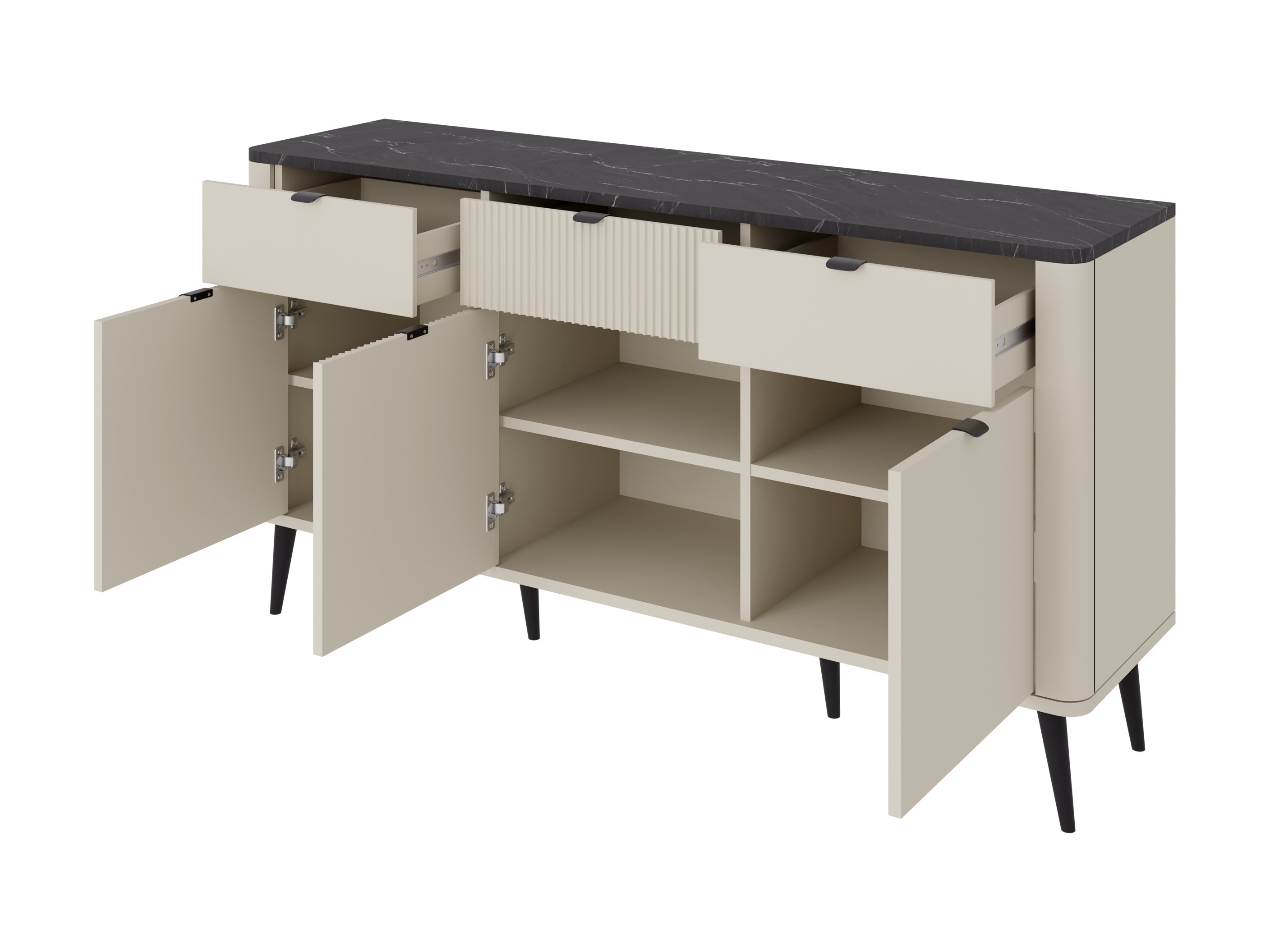 Svetainės komplektas Lufela 122 (Kašmyras + Graikinis riešutas)