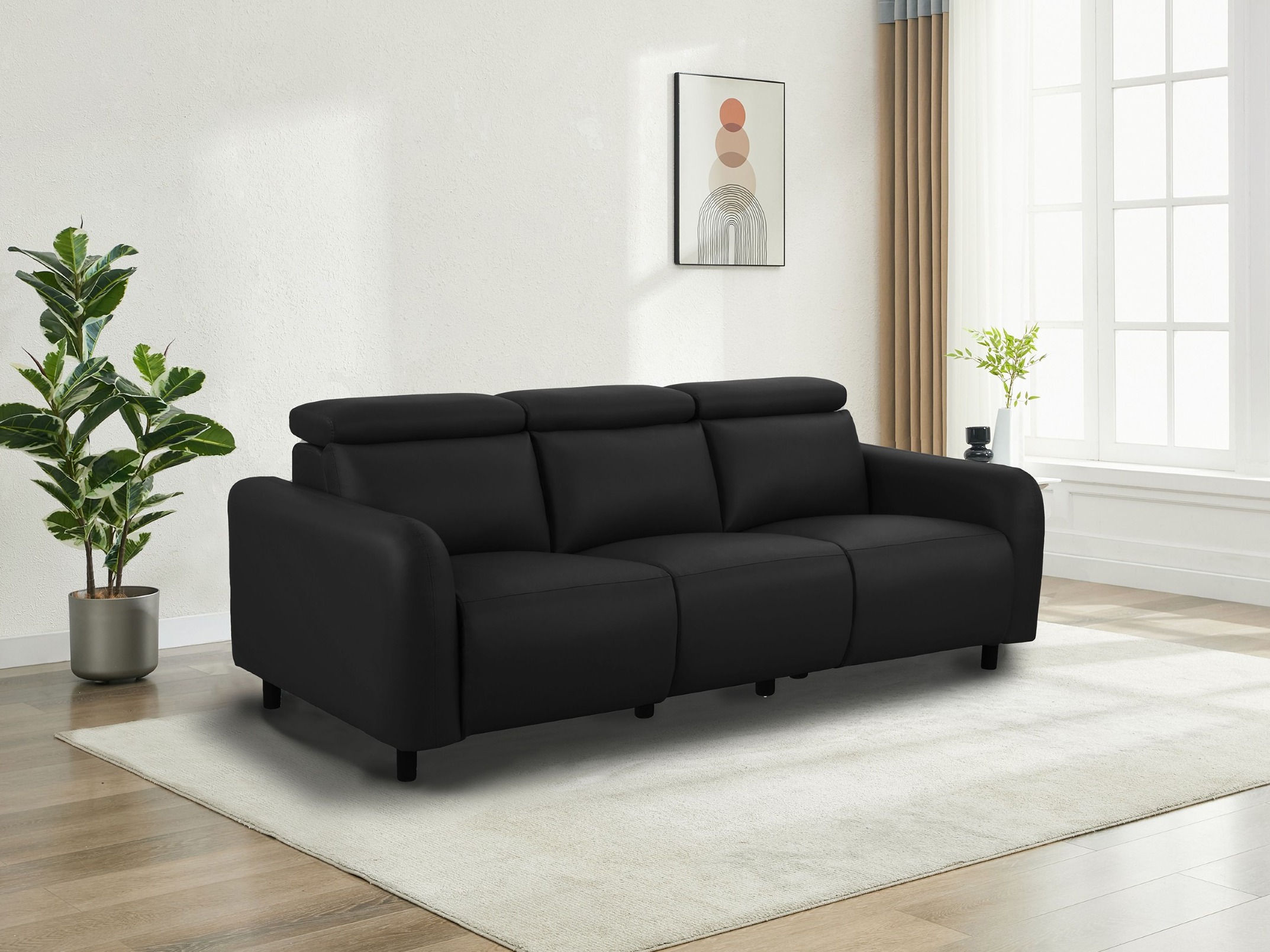 Sofa reglaineris Denton 1512 (Juoda)
