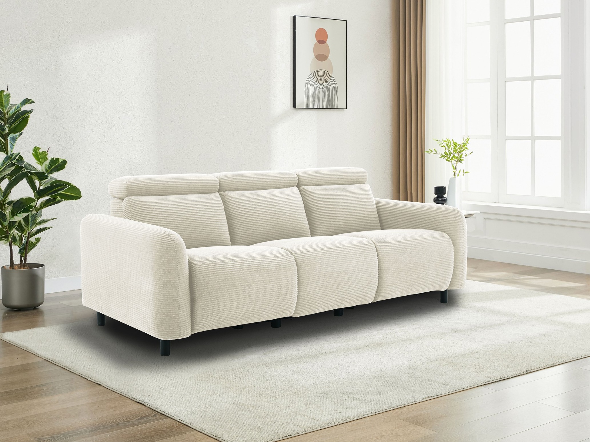 Sofa reglaineris Denton 1512 (Kreminė)